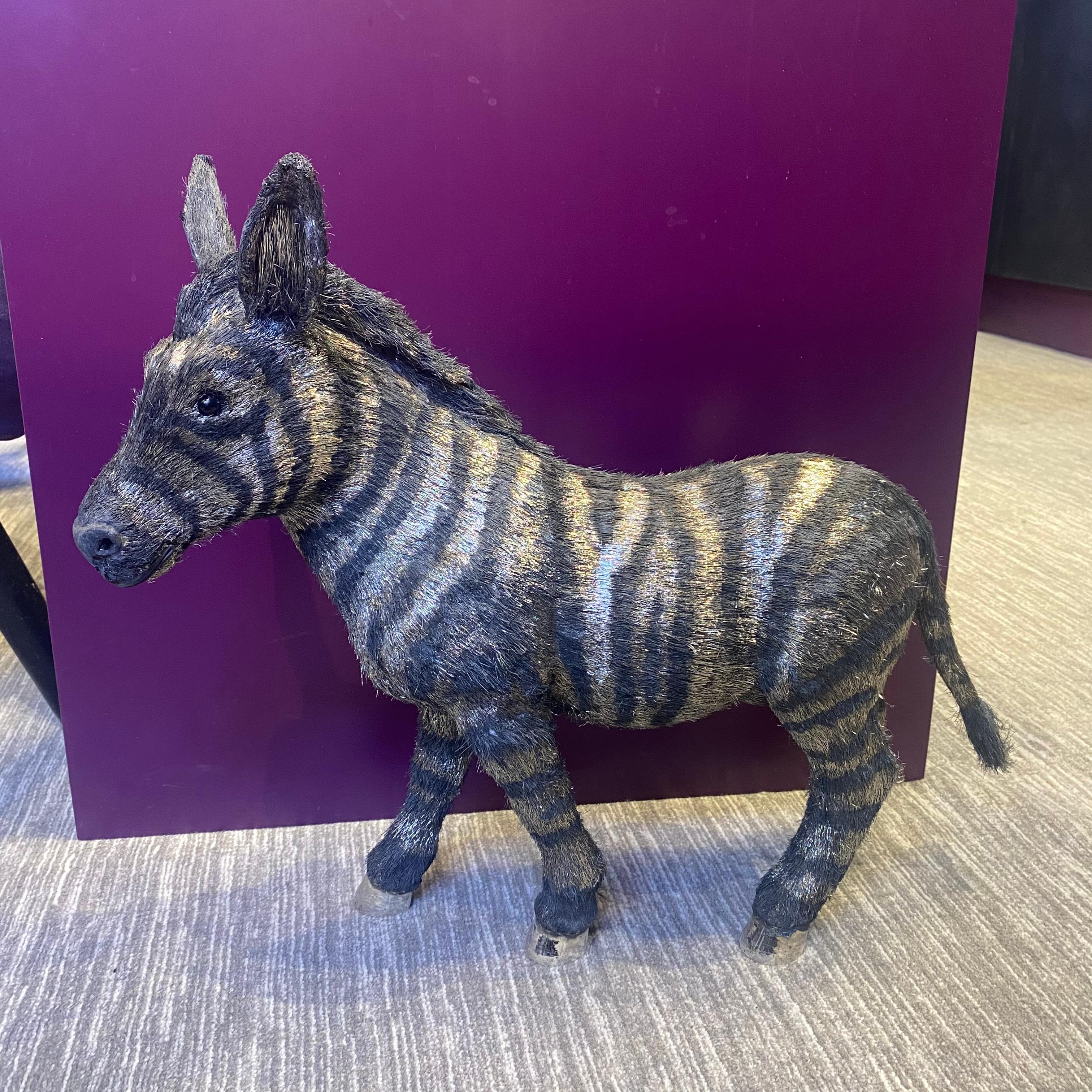 Mario Buccellati Life Size Silver Baby Zebra For Sale 4