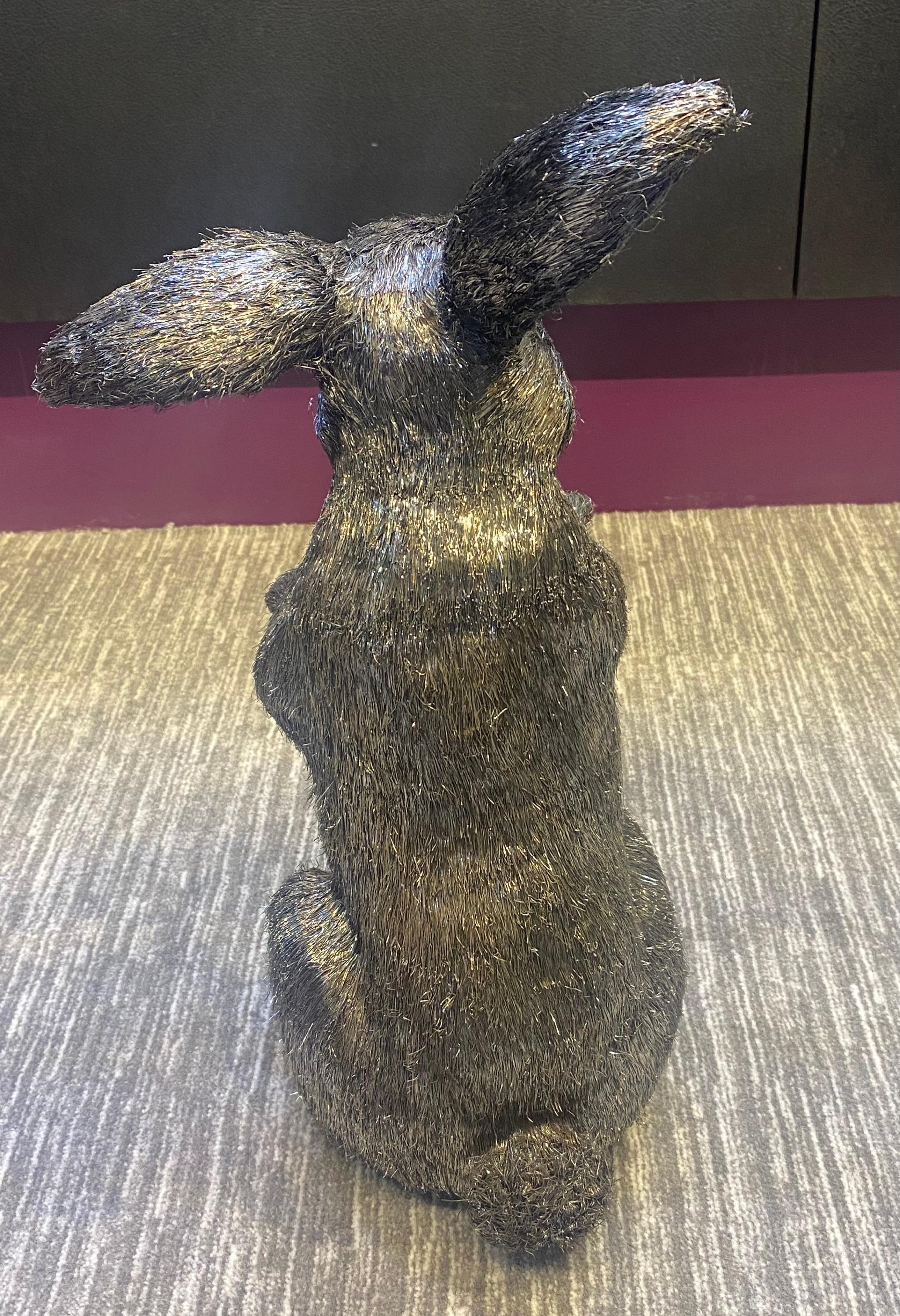 Mario Buccellati Life Size Silver Rabbit For Sale 6