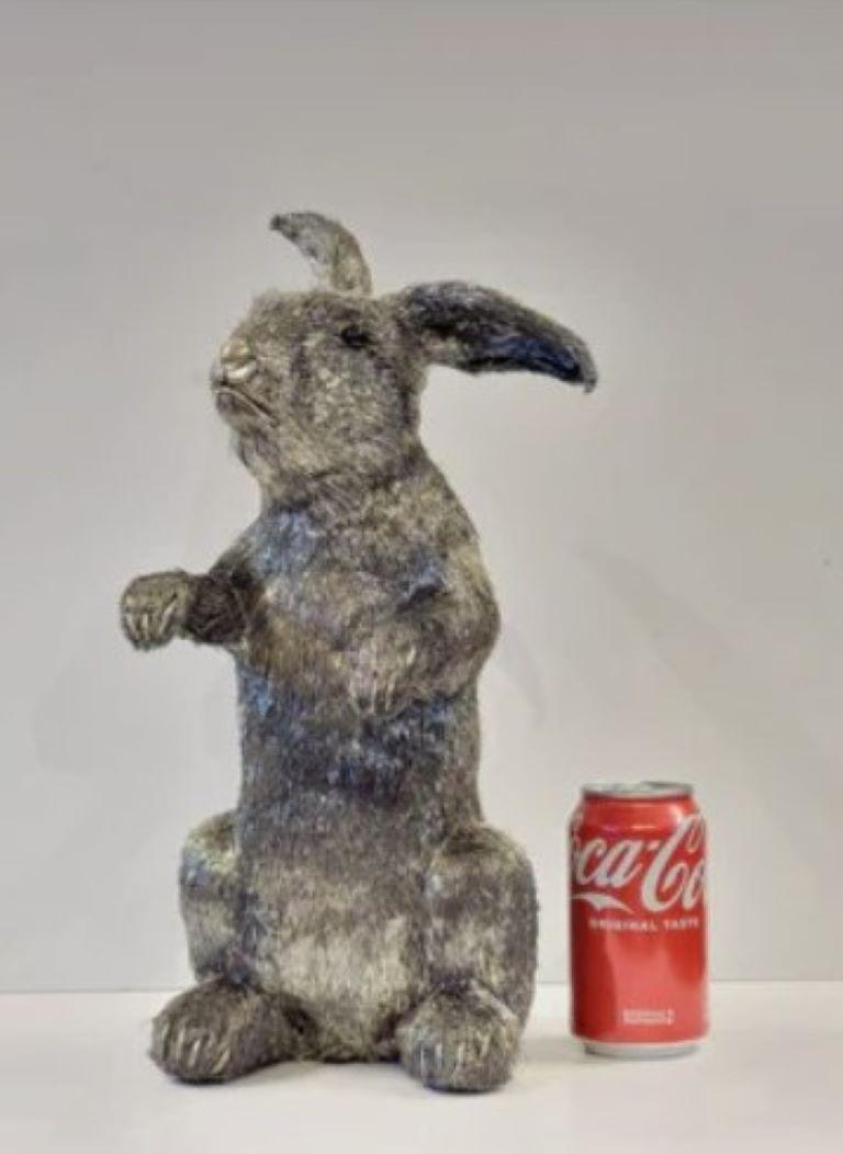 Mario Buccellati Life Size Silver Rabbit For Sale 16