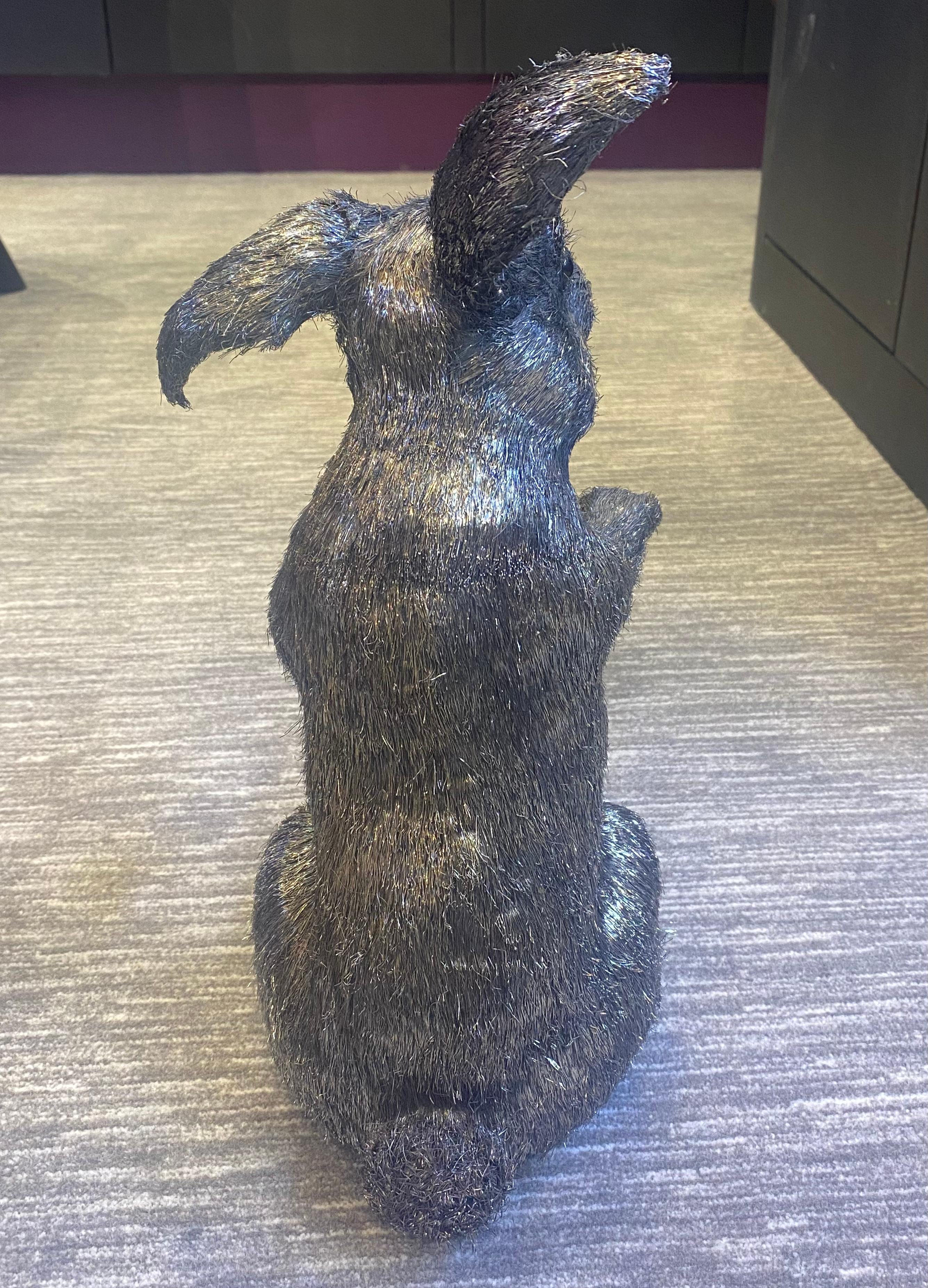 Mario Buccellati: Silberner Kaninchen in Lebensgröße im Zustand „Hervorragend“ im Angebot in New York, NY