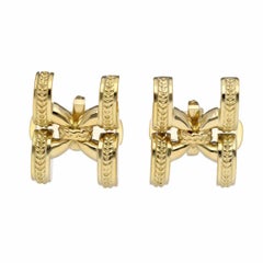 Mario Buccellati M.BUCCELLATI Cufflinks 18K 750 Yellow Gold Case Tag