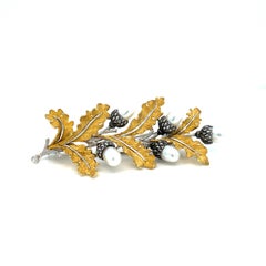 Mario Buccellati Broche en or à motifs floraux