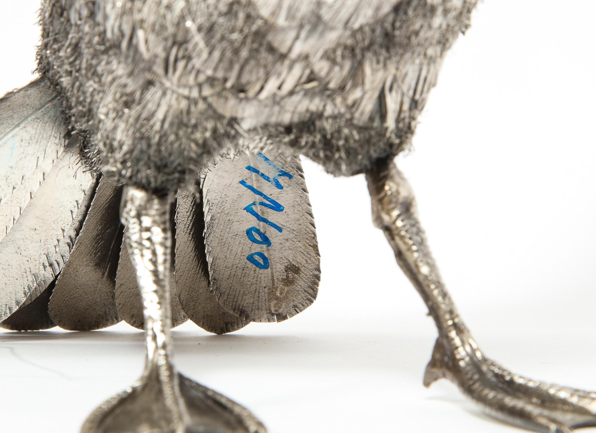 Mario Buccellati, Rare and Exceptional Italian Silver Furry Standing Duck 9
