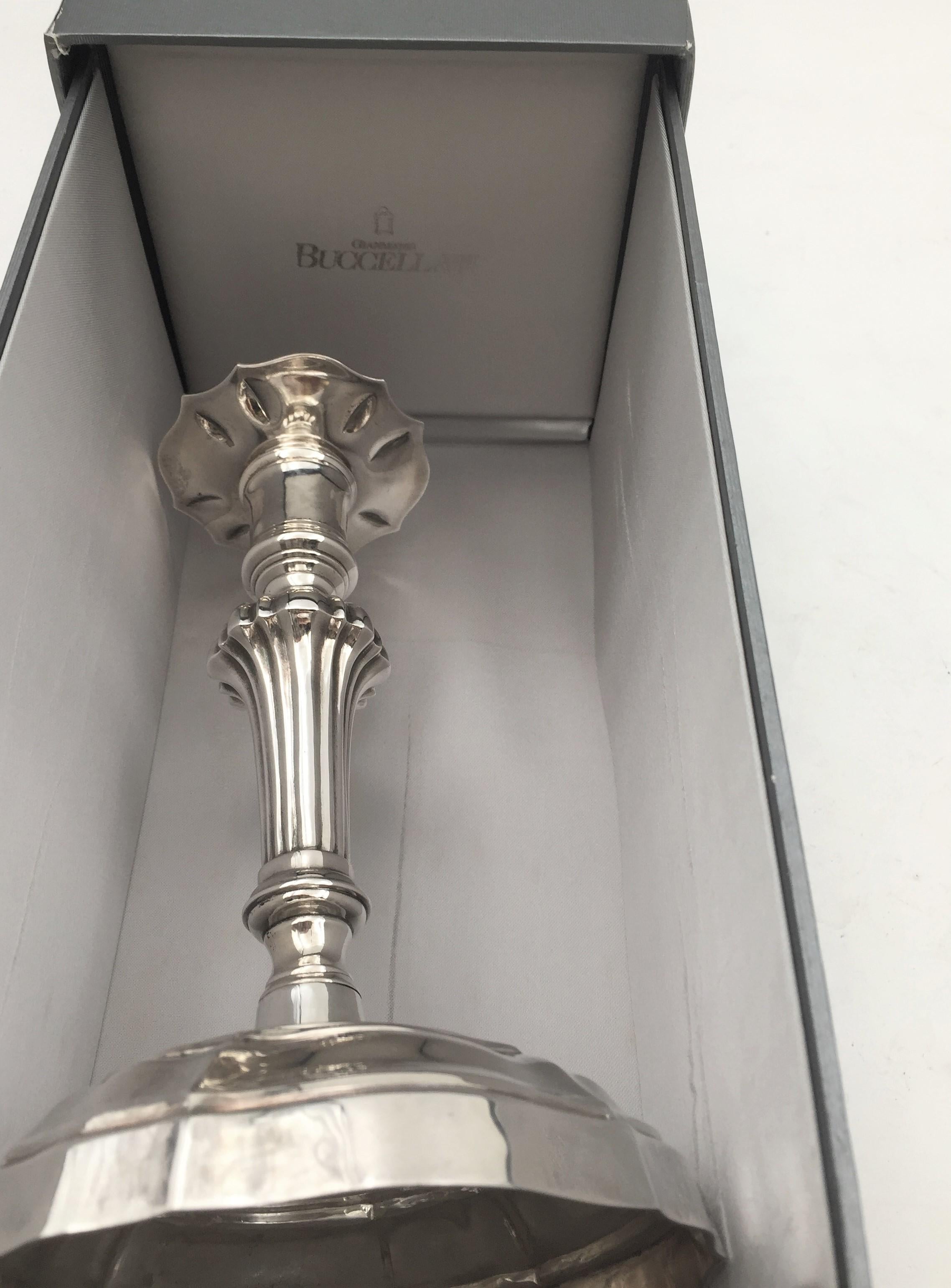 Mario Buccellati Rare Sterling Silver Candlestick In Good Condition In New York, NY