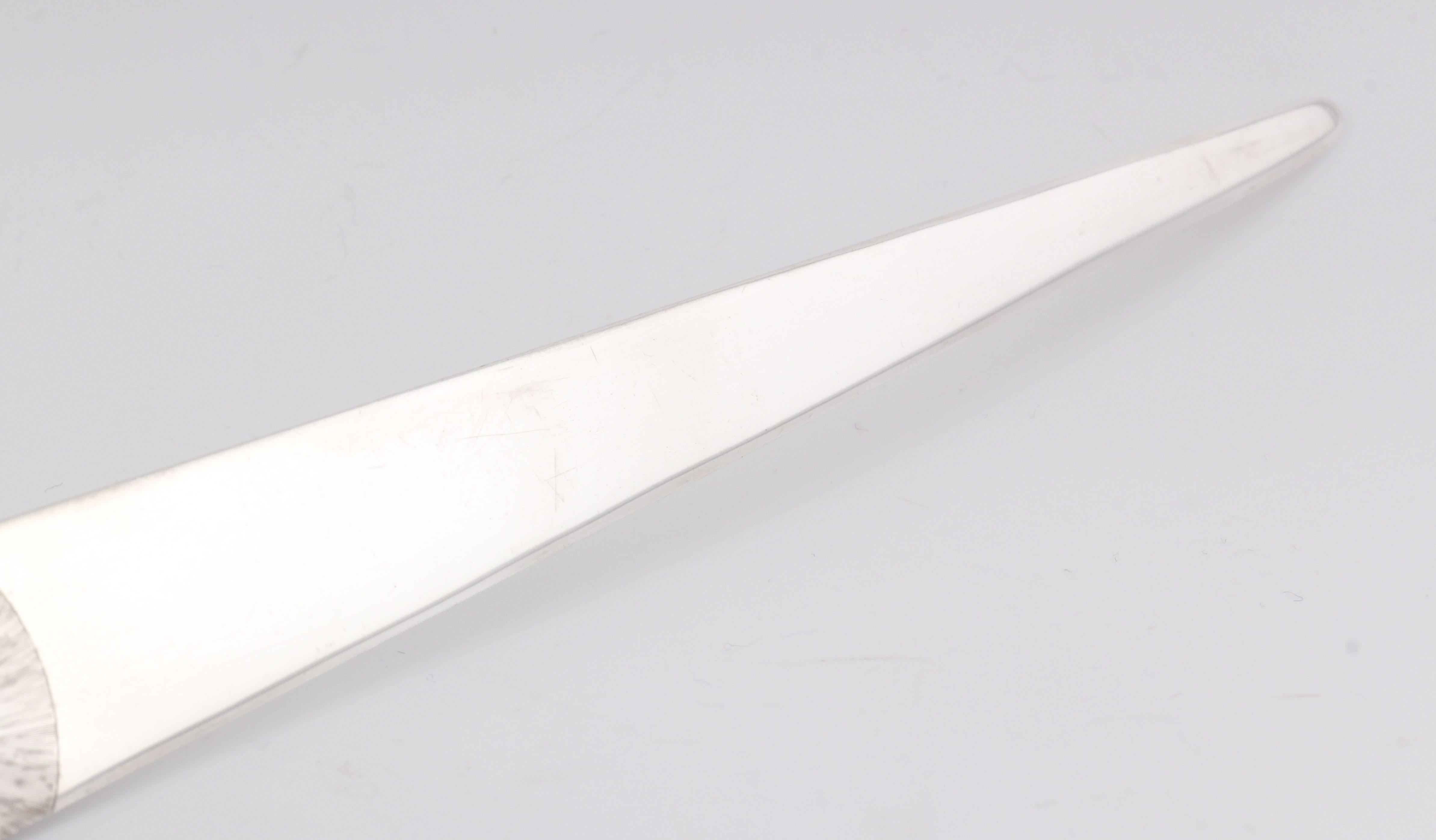 Mario Buccellati Rare Vintage Sterling Silver Turtle Letter Opener For Sale 2