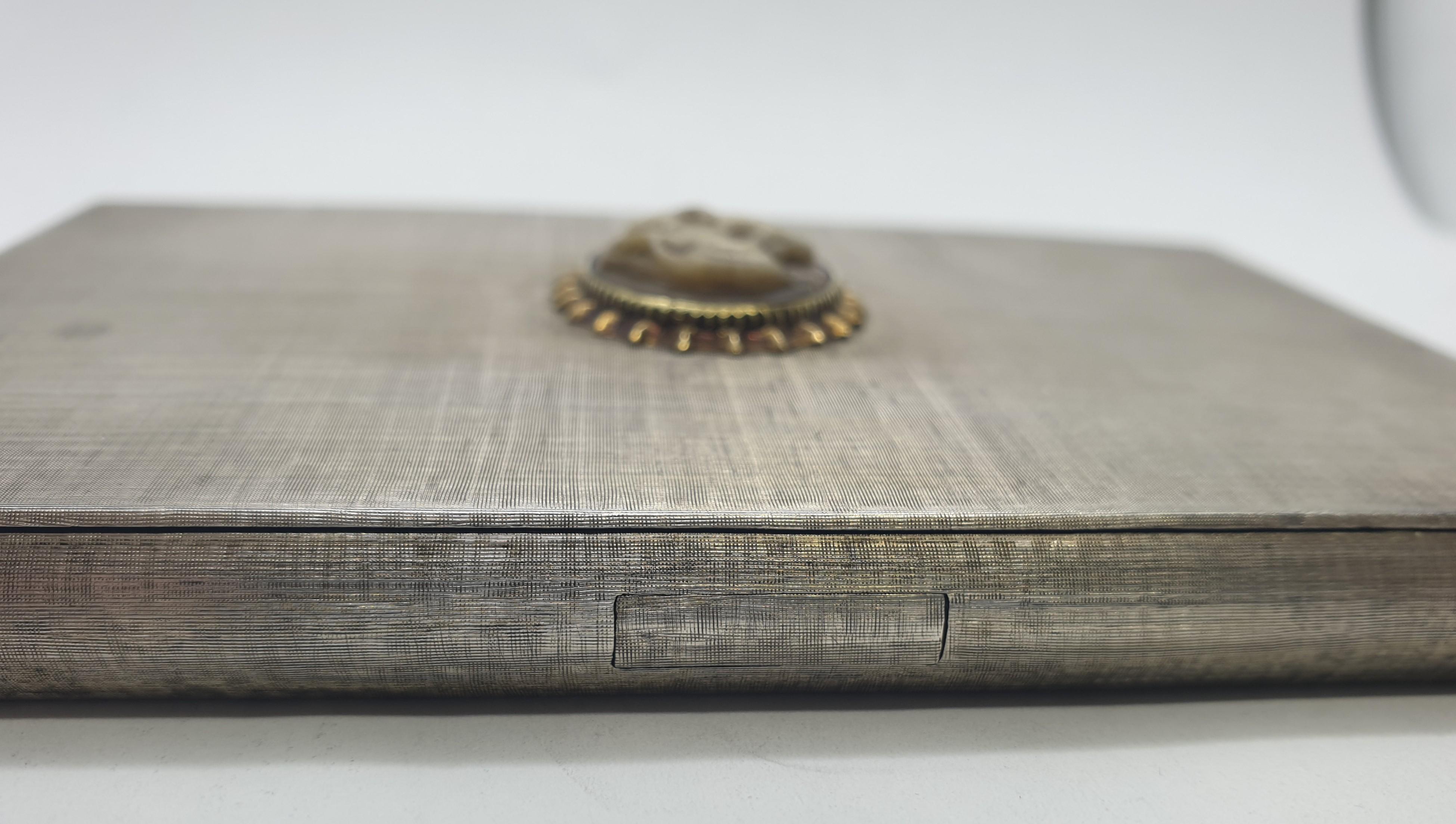 Mario Buccellati Silver Cigarette Case, Italy, 1960s For Sale 3
