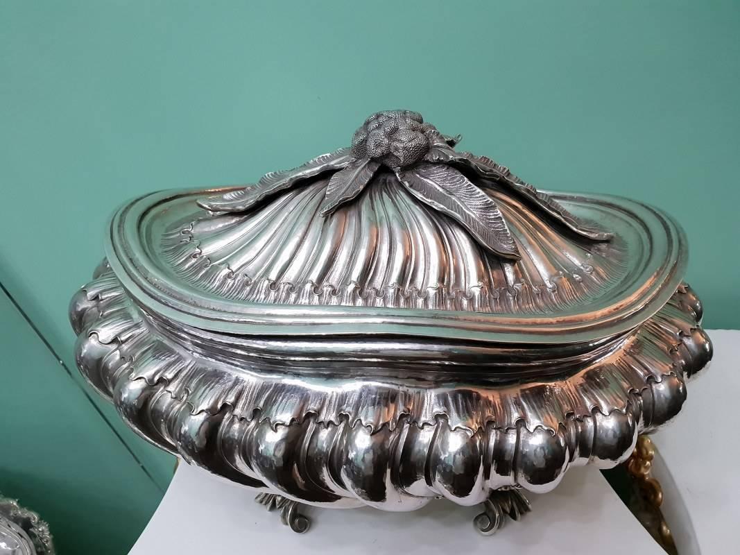 Mario Buccellati Silver Soup Tureen Early 20th Century For Sale 6