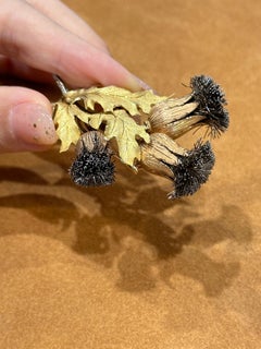 Mario Buccellati Thistle Brooch 18 Karat Gold , circa 1950s–1960s