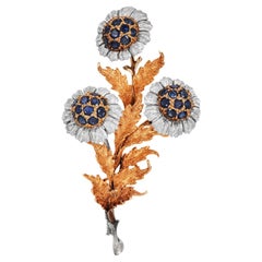 Mario Buccellati Broche fleur bicolore 18 carats