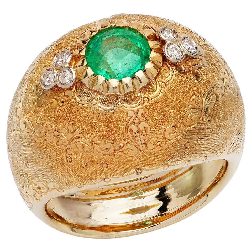 Mario Buccellati Emerald Ring at 1stDibs