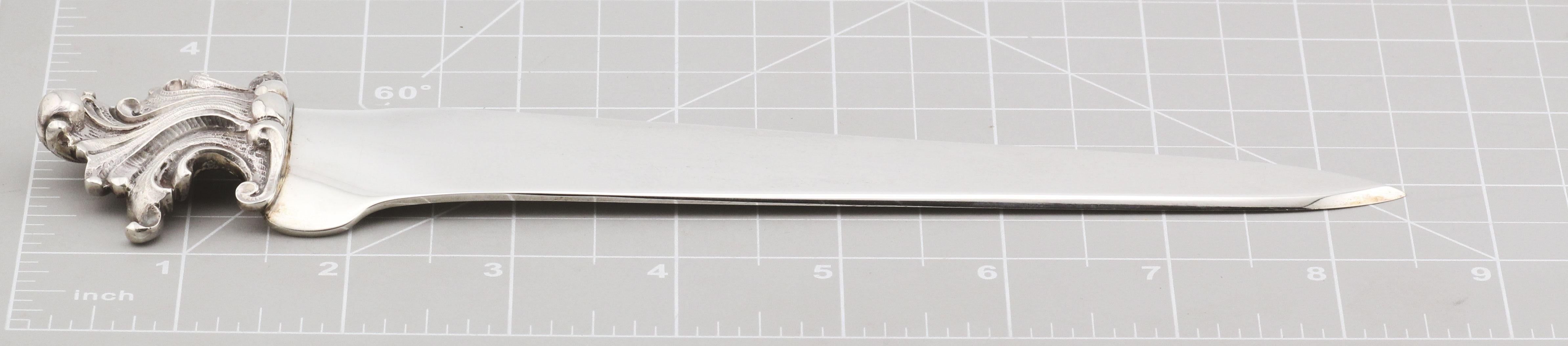 Mario Buccellati Vintage Steling Silver Letter Opener w/ Box For Sale 6