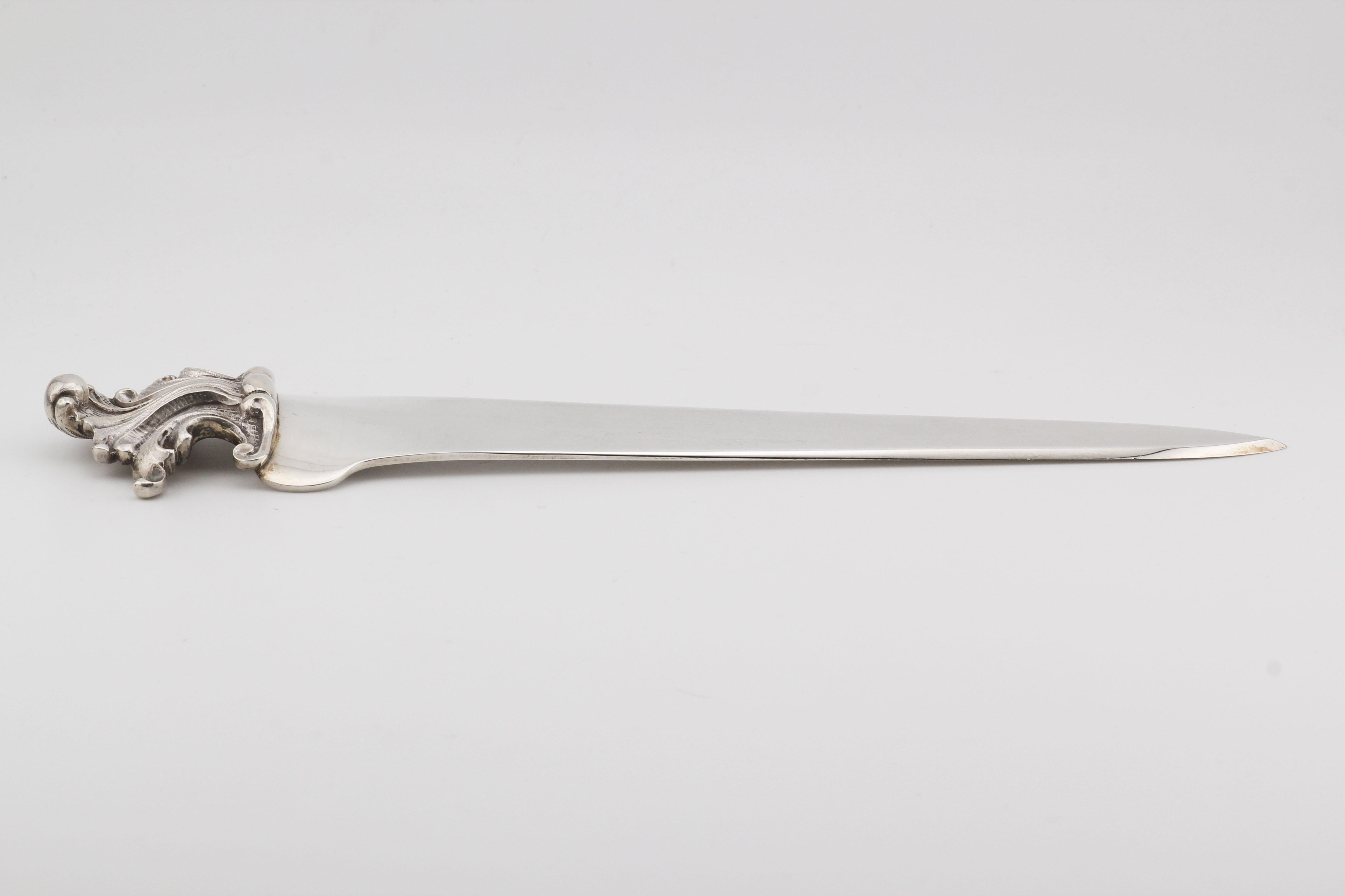 Mario Buccellati Vintage Steling Silver Letter Opener w/ Box For Sale 5