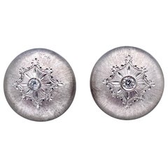 Mario Buccellati White Gold 
Diamond Ear Clips
