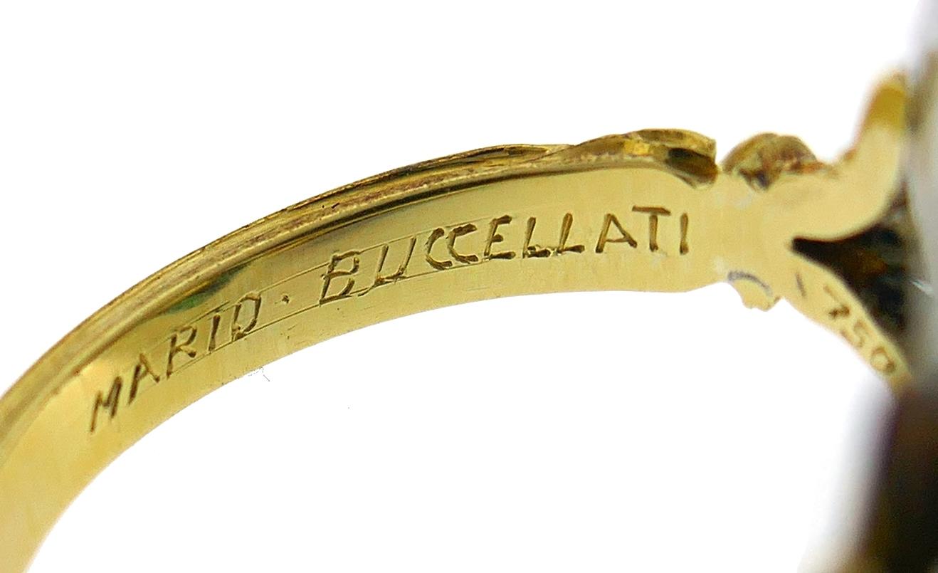 Mario Buccellati Yellow Sapphire 18k Gold Ring 4