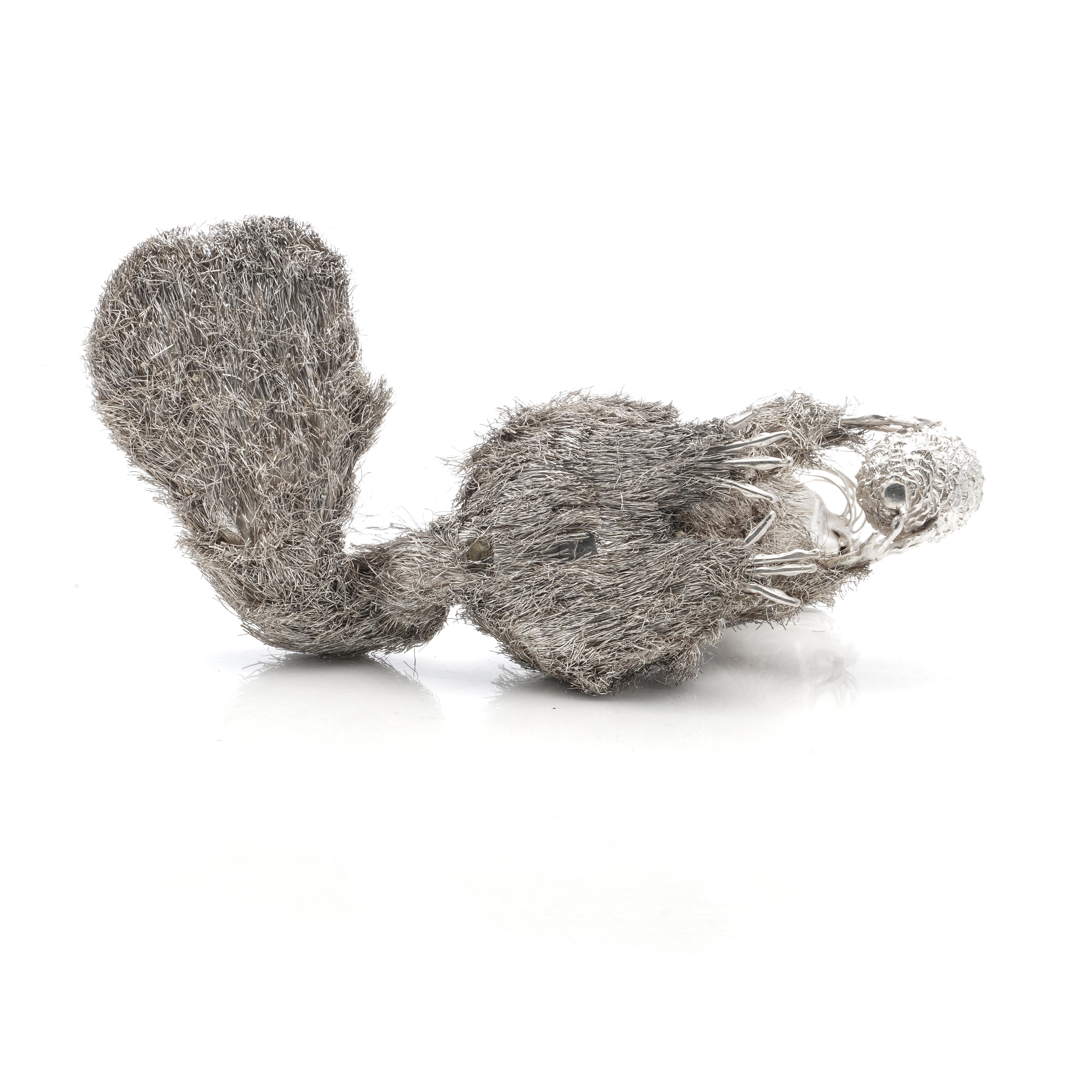 Mario Buccellati's 925 Sterling Silver Figurine of a Squirrel For Sale 3