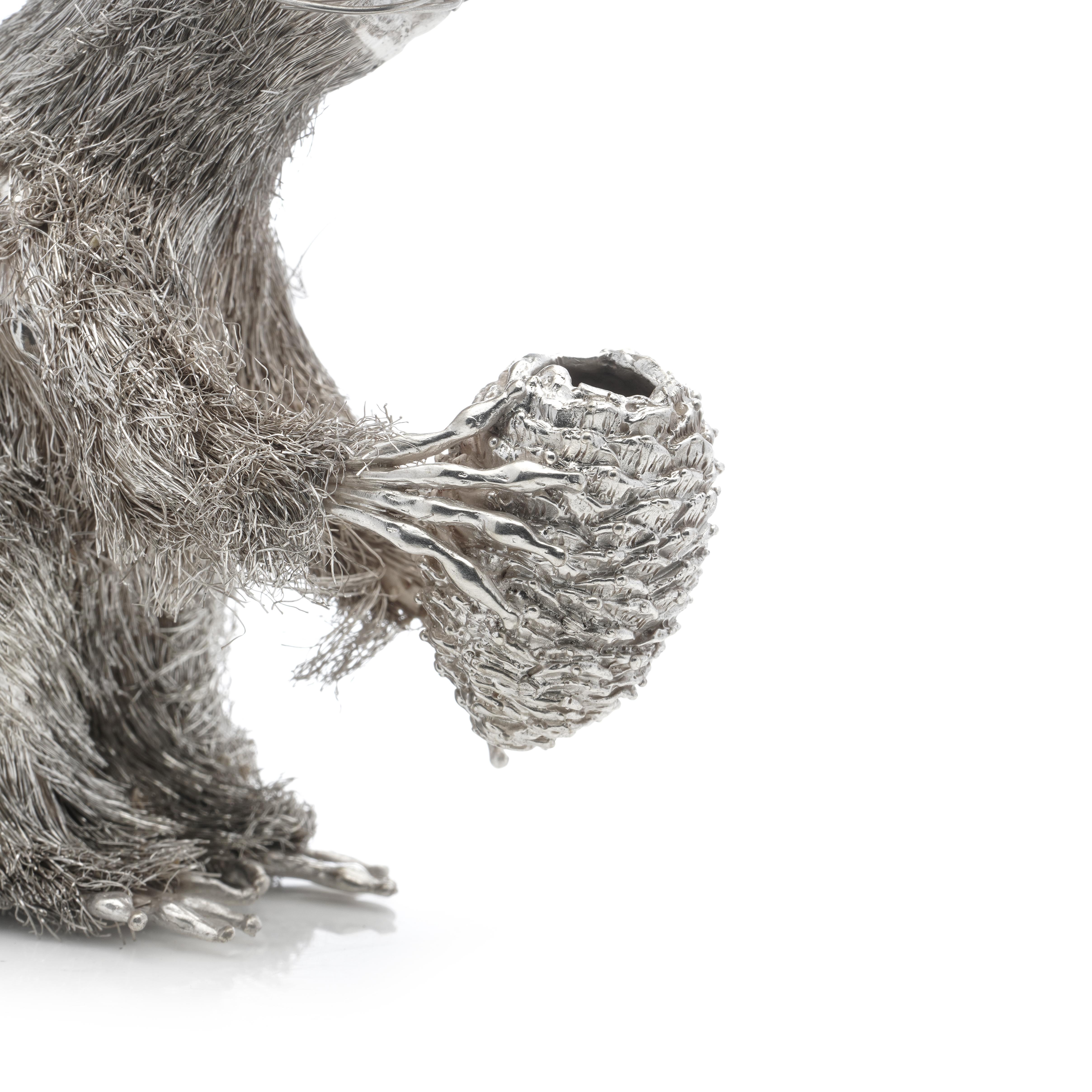 Argent sterling Mario Buccellati's  Figurine d'un écureuil en argent sterling 925 en vente