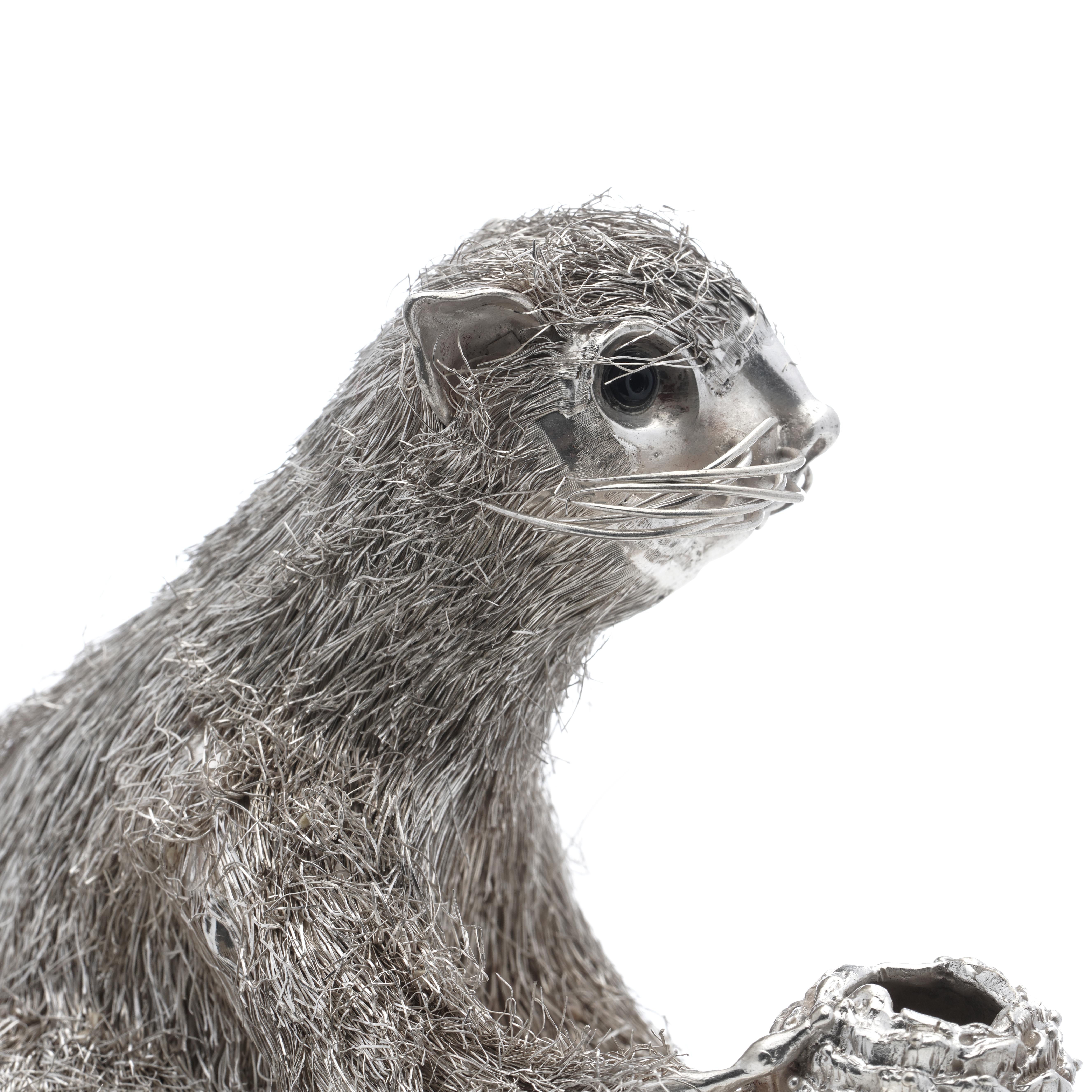 Mario Buccellati's  Figurine d'un écureuil en argent sterling 925 en vente 1