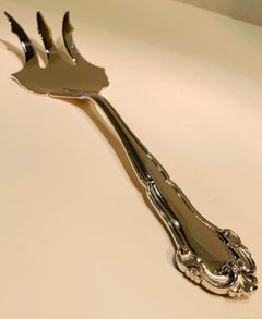 Mario Buccellatti Italy Sterling Silver Meat Serving Fork Grand Imperiale
