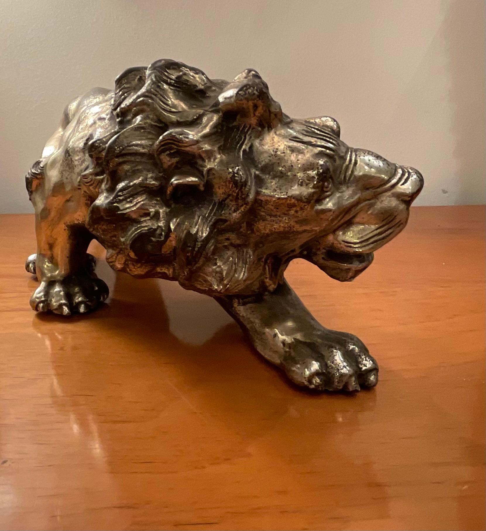 MARIO CACCIAPUOTI - Grès placcato in rame argentato - Made in ITALY .1930 in vendita 2