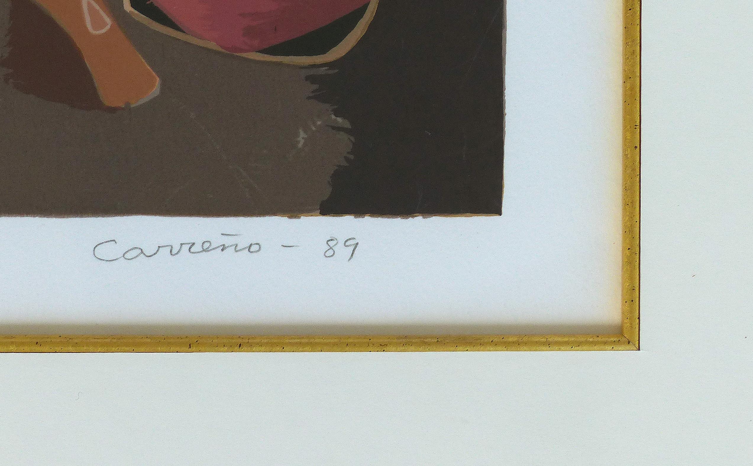 Mario Carreño Litografia astratta cubana, 1989, firmata e numerata in vendita 1