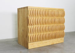 Mario Ceroli Annabella Chest of Drawers in Wood by Poltronova 1970s