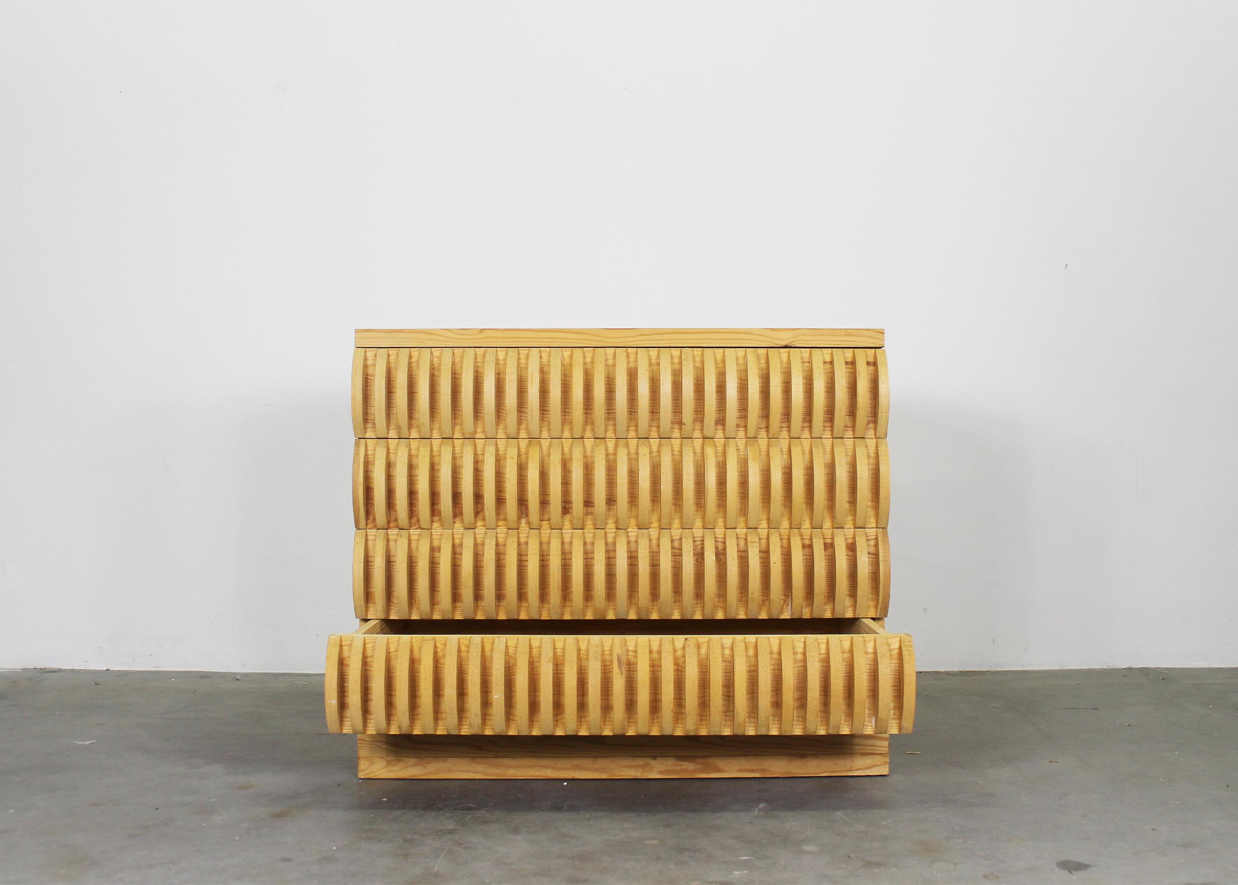 Mario Ceroli Annabella Kommode aus Holz von Poltronova, 1970er Jahre (Italienisch) im Angebot