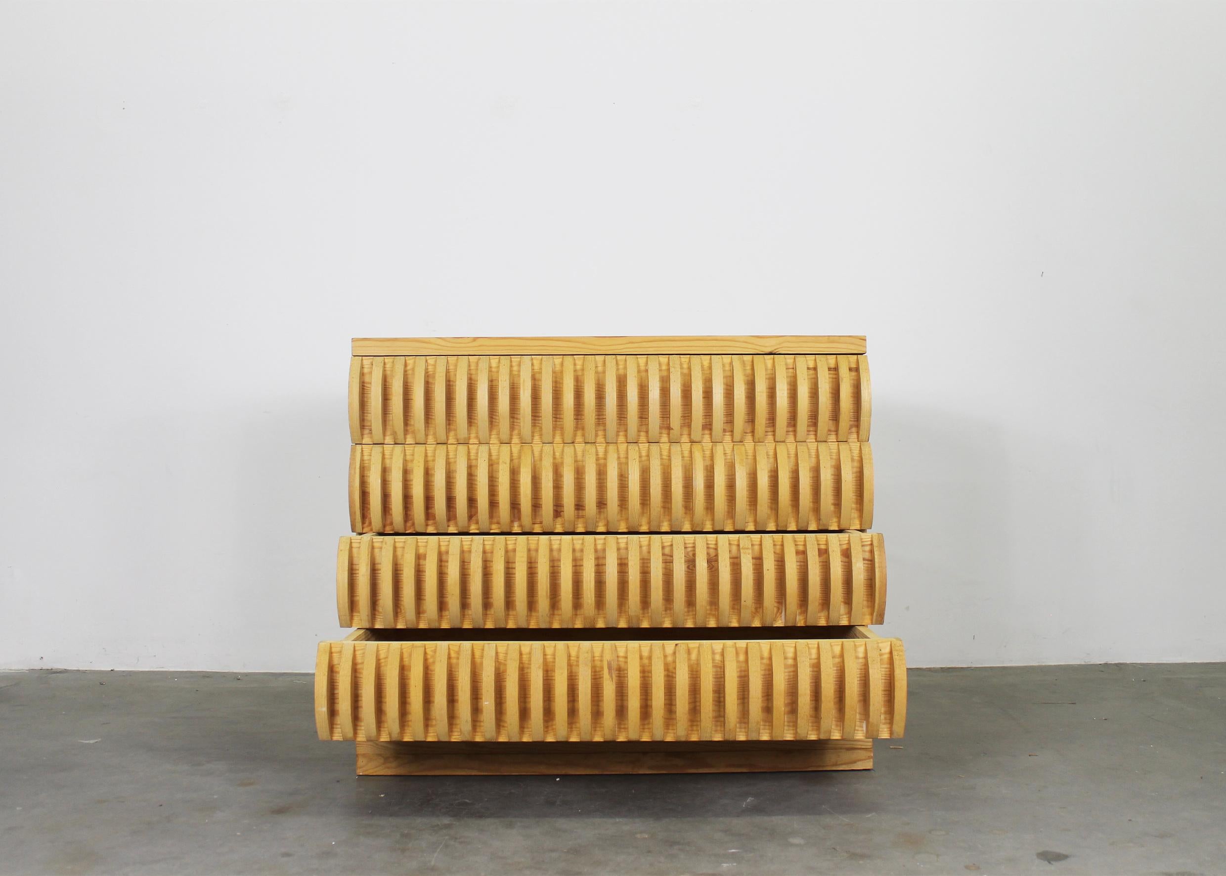 Mario Ceroli Annabella Kommode aus Holz von Poltronova, 1970er Jahre (Sonstiges) im Angebot