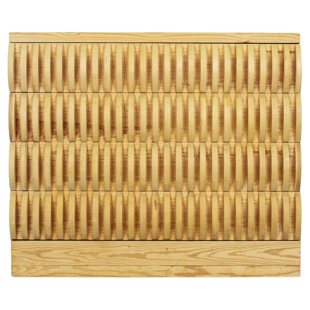 Cómoda Annabella de Mario Ceroli en madera por Poltronova Años 70