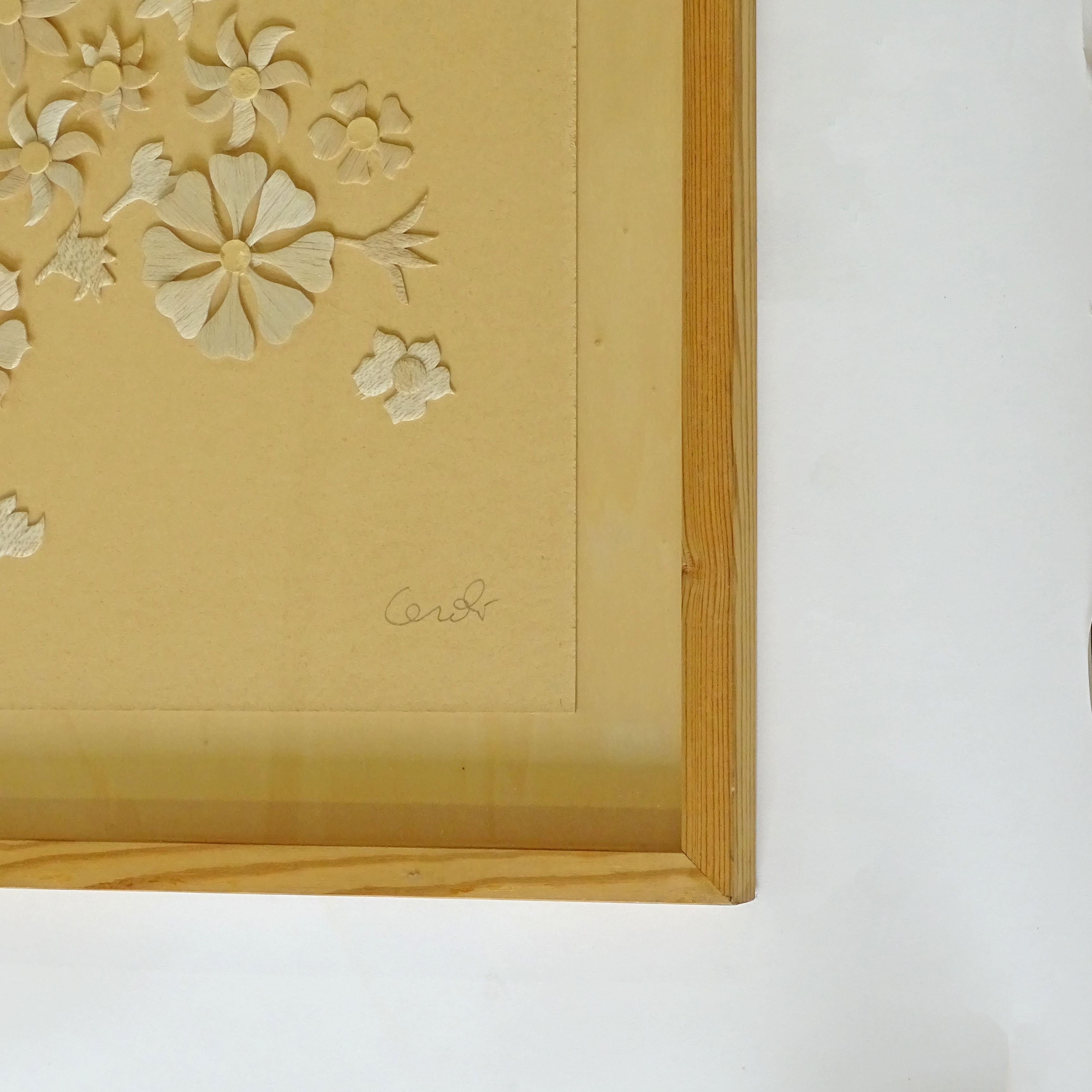 Mario Ceroli Balsa Wood Flowers serie multipla nella sua cornice originale in legno di pino.
Firmato Ceroli
Numerato 57/150
Italia anni '70