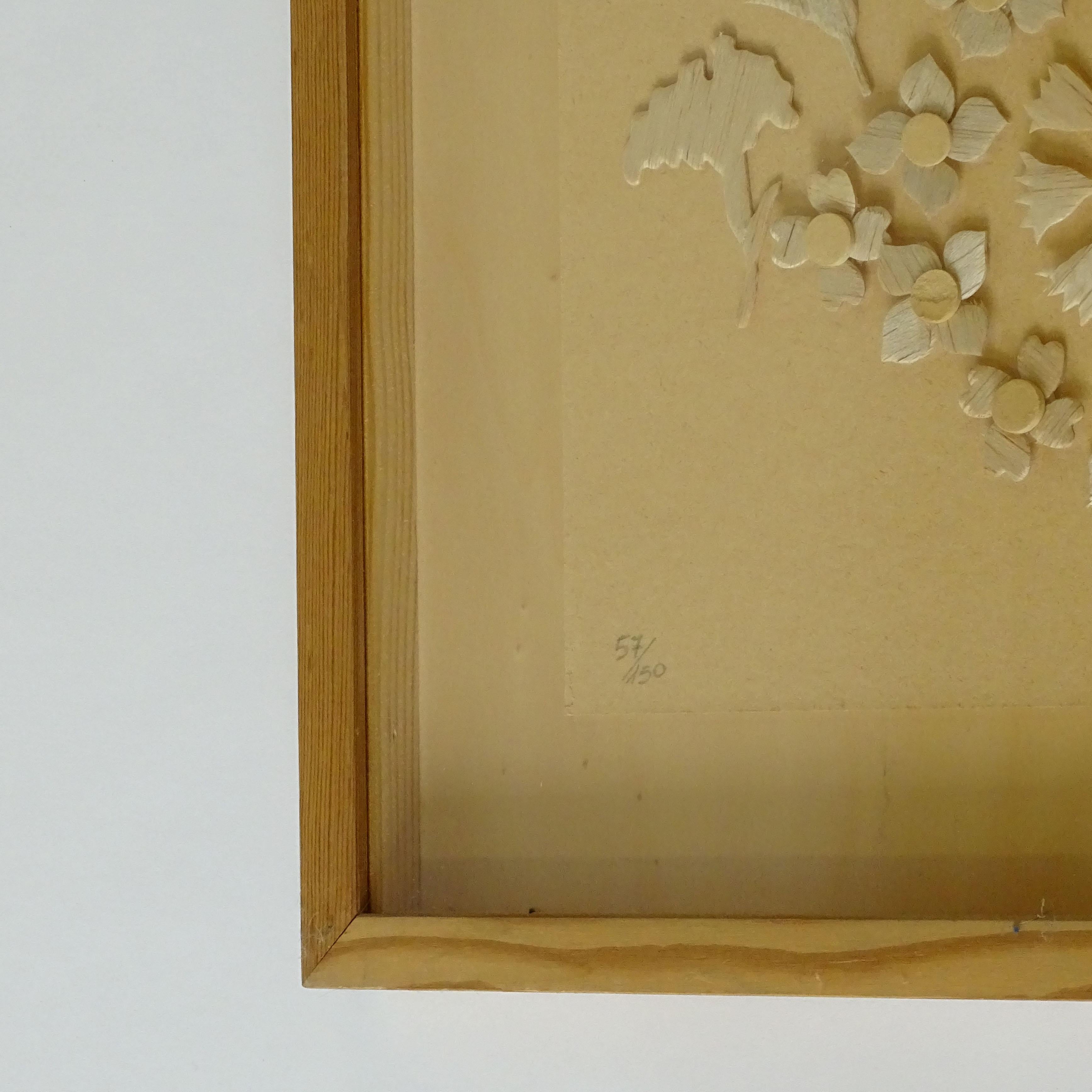Italiano Mario Ceroli Serie Fiori in legno di balsa Multiplo, Italia 1970s
