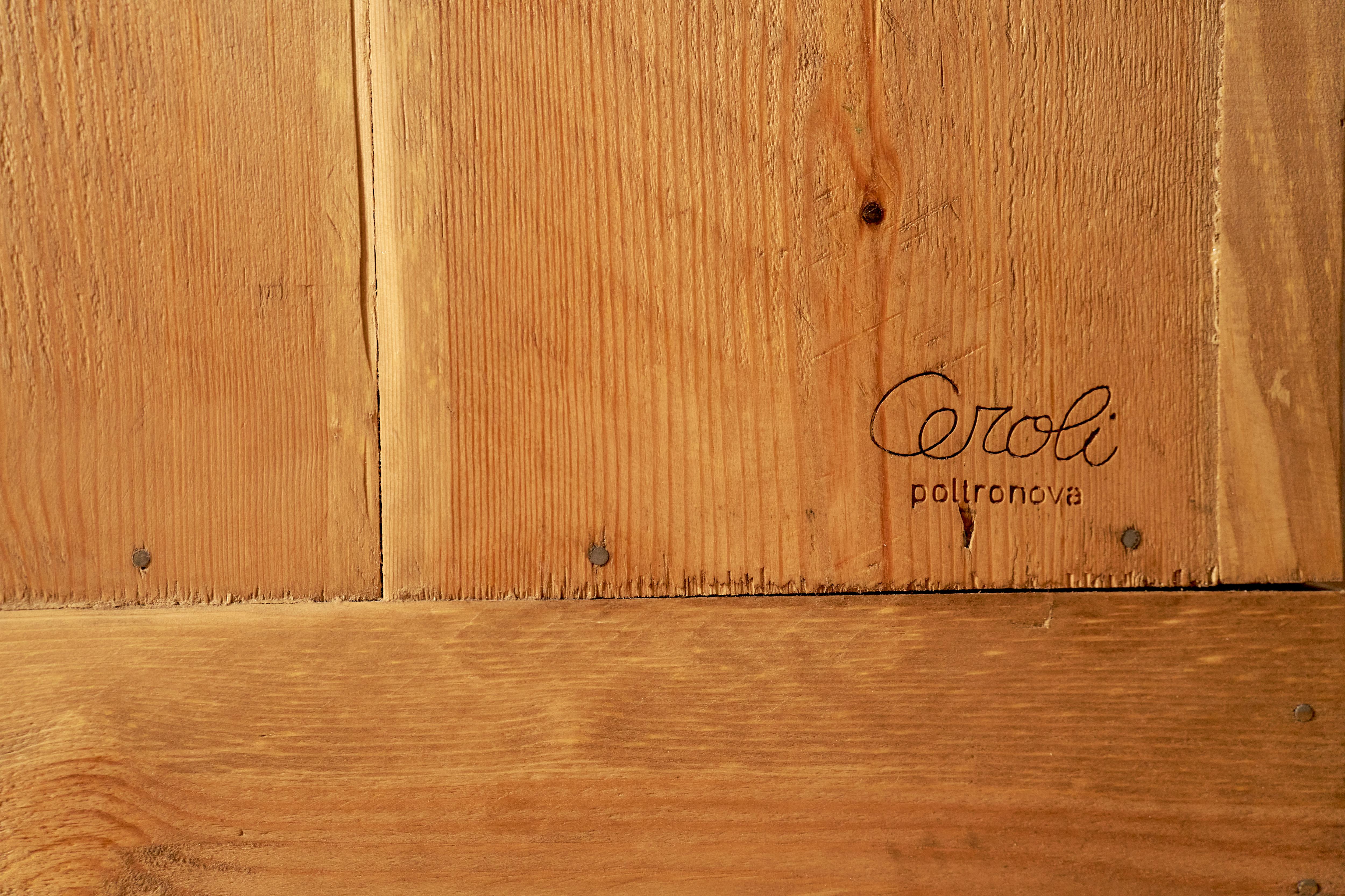 Mario Ceroli Chest of Drawers Console in Pine for Poltronova c. 1975 For Sale 6