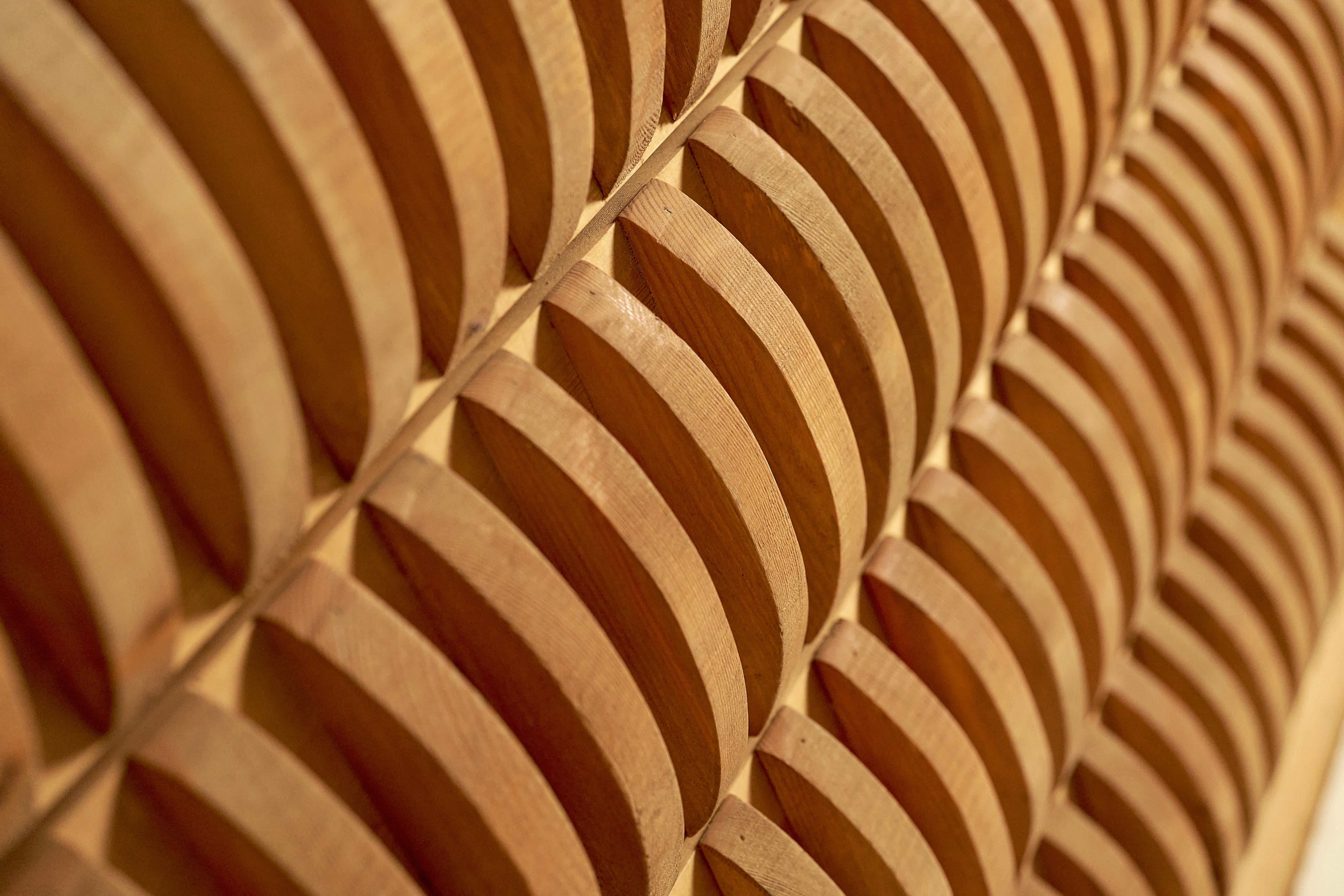 Mario Ceroli Chest of Drawers Console in Pine for Poltronova c. 1975 For Sale 2