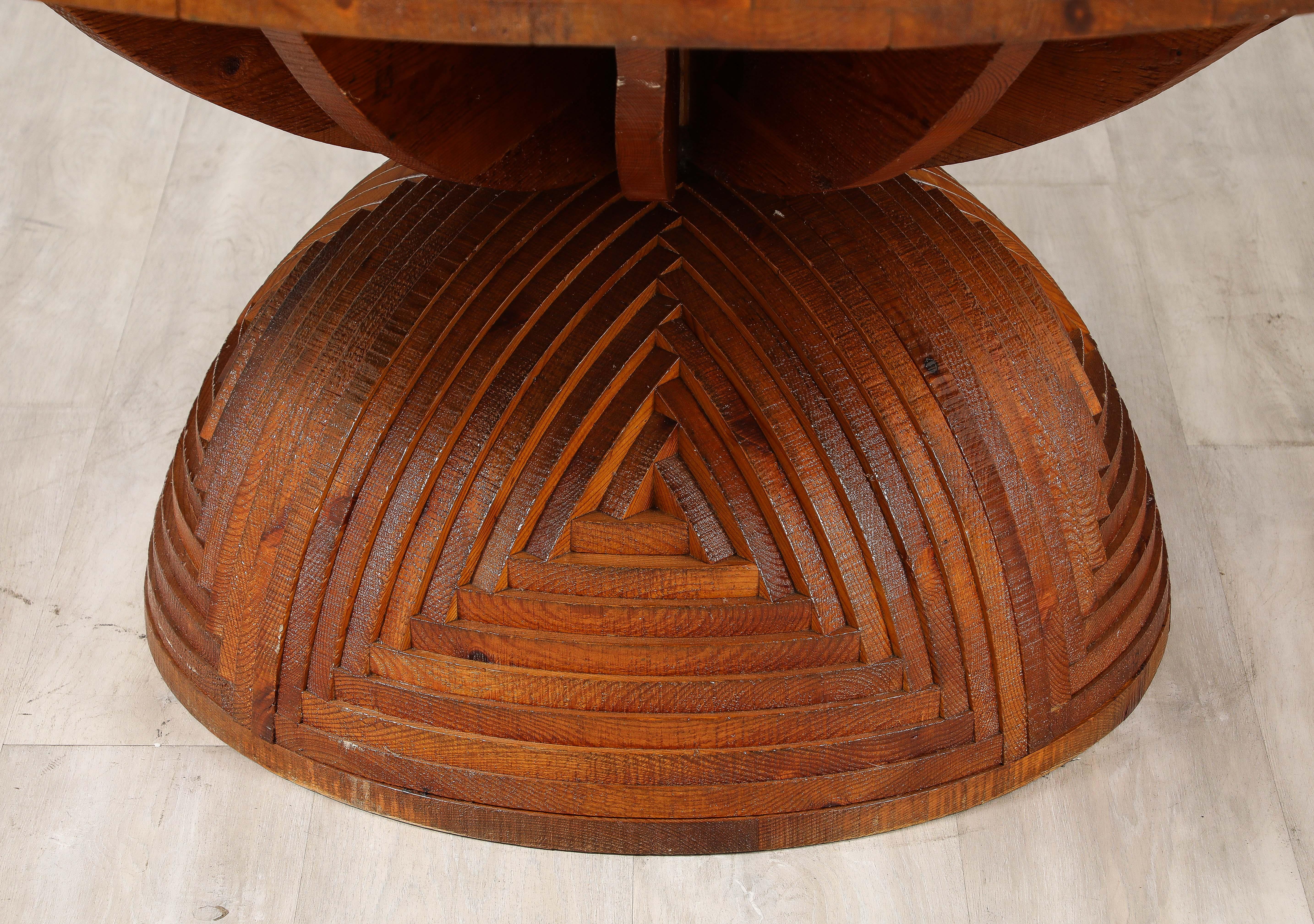Tavolo 'La Rosa dei Venti' di Mario Ceroli per Poltronova, circa 1973 in vendita 3