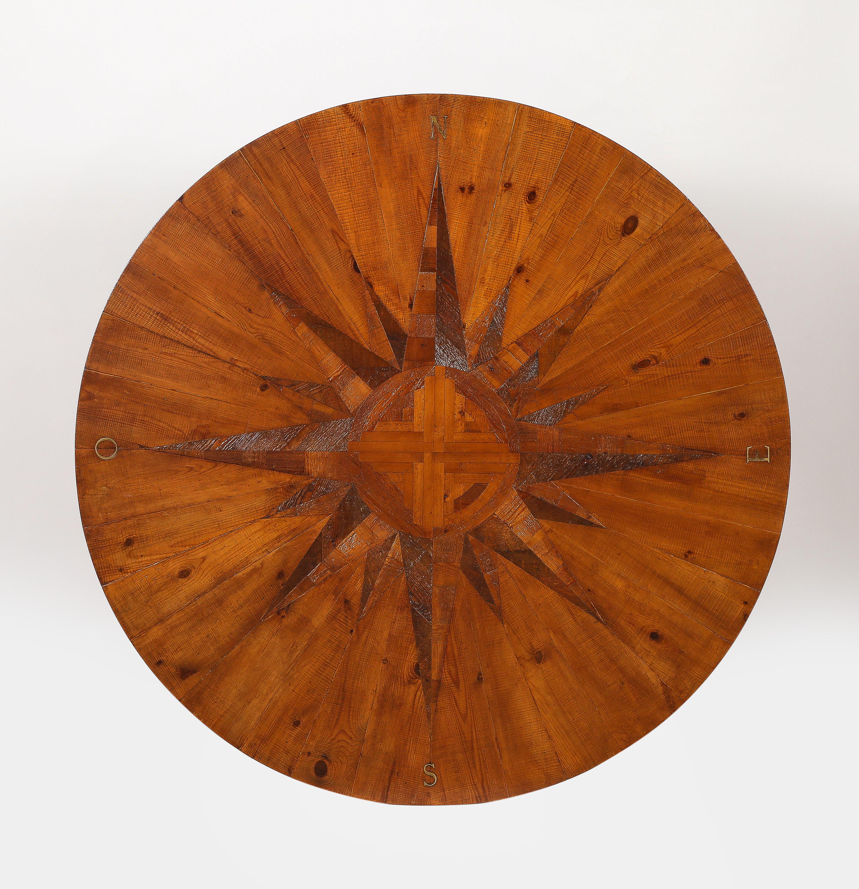 Tavolo 'La Rosa dei Venti' di Mario Ceroli per Poltronova, circa 1973 in vendita 10