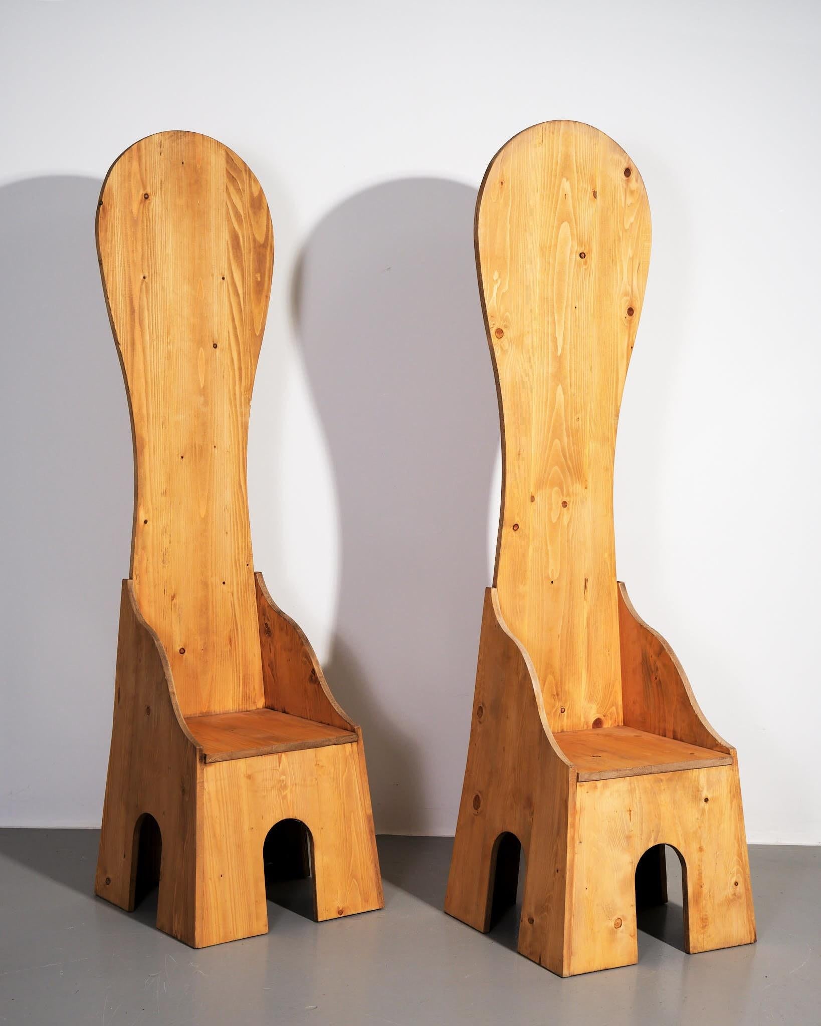 20th Century Mario Ceroli, Fratina Chair For Sale