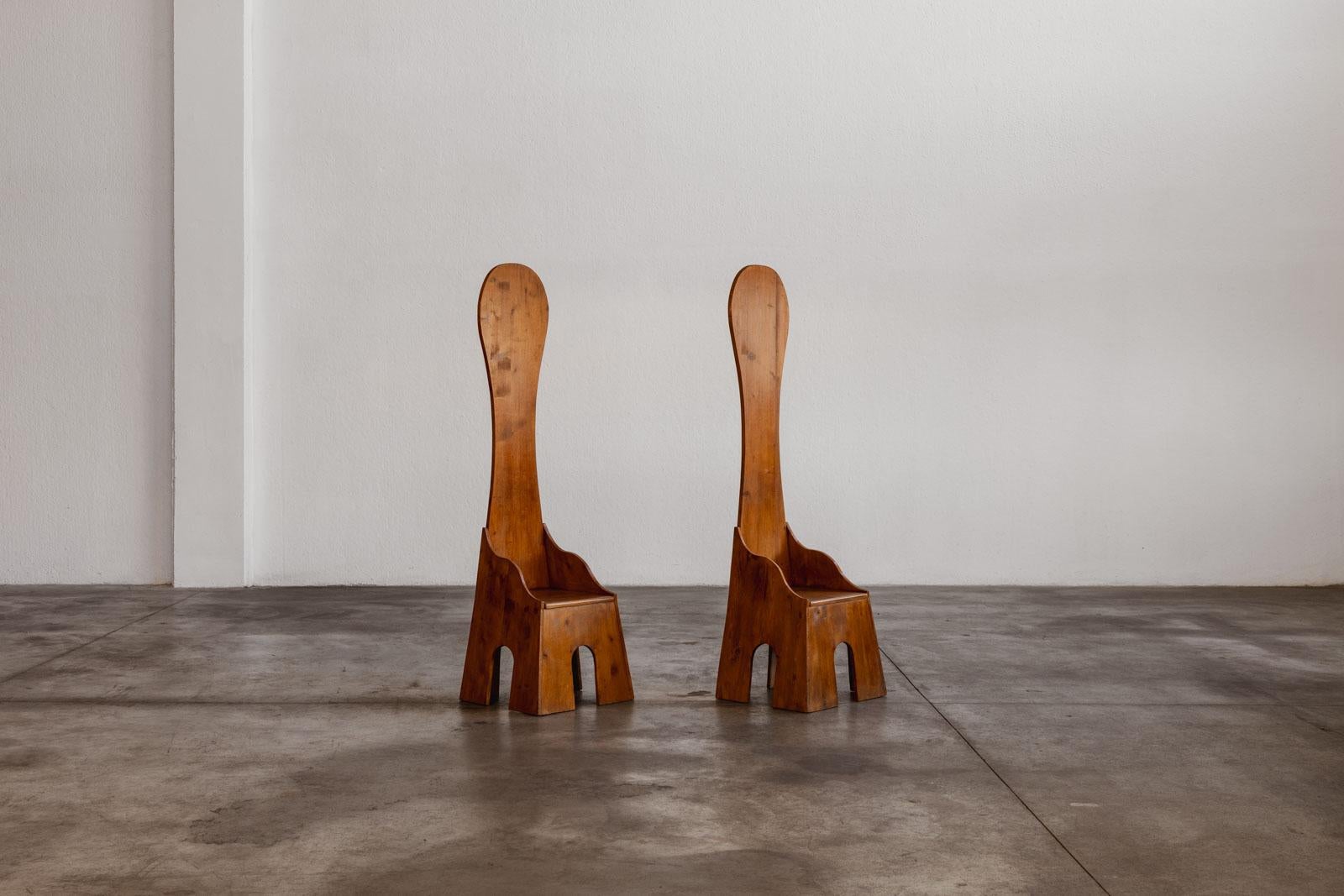 Fine XX secolo Sedie scultoree 