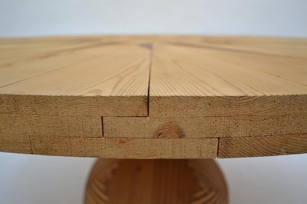 Post-Modern Mario Ceroli La Rosa Dei Venti Wooden Table by Poltronova, 1973