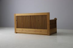 Divano 'Mobili Della Valle' di Mario Ceroli in pino russo grezzo, Italia 1966