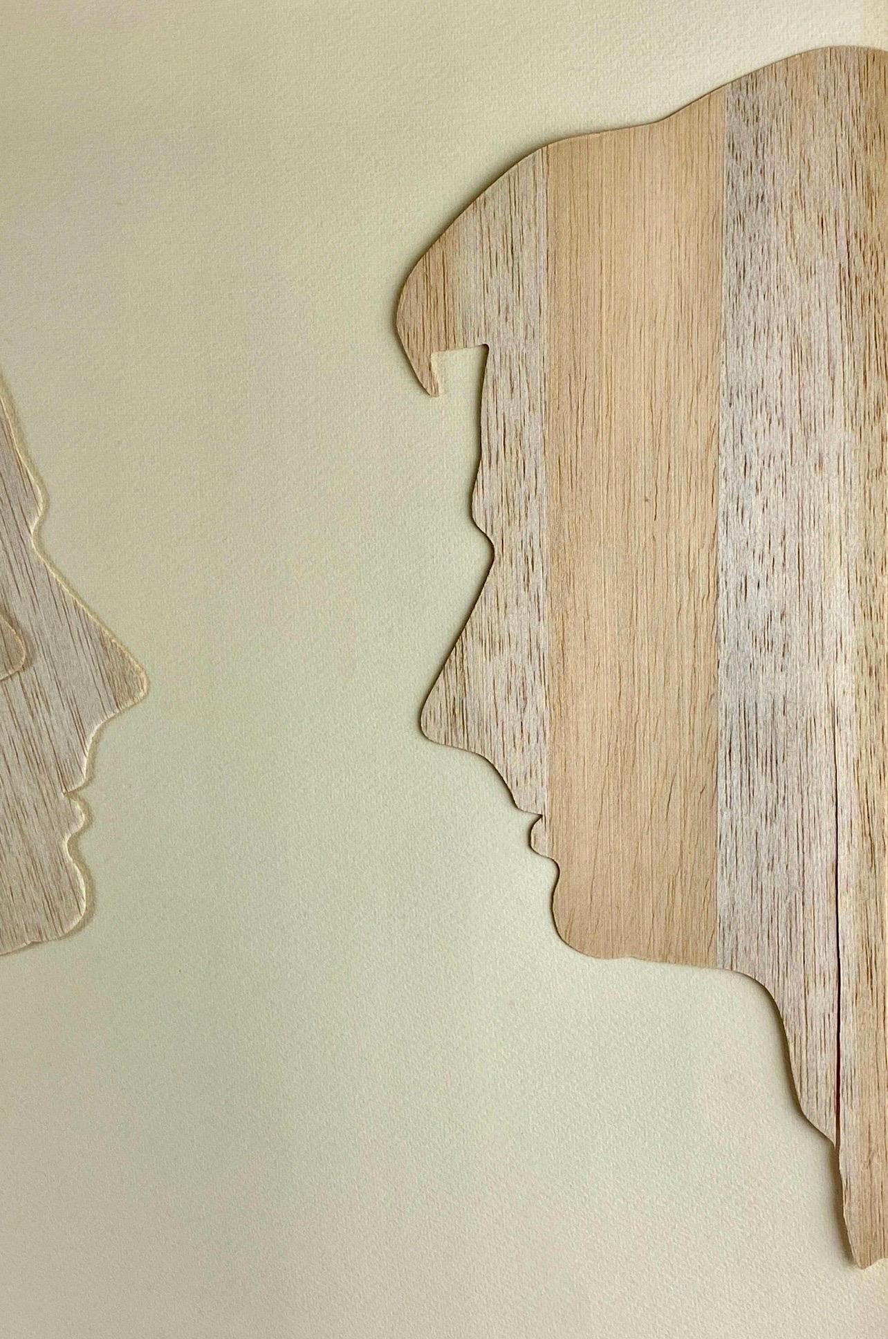 1970's Large Italian Pop Art Mario Ceroli Arte Povera Sculpture Collage in Wood For Sale 13