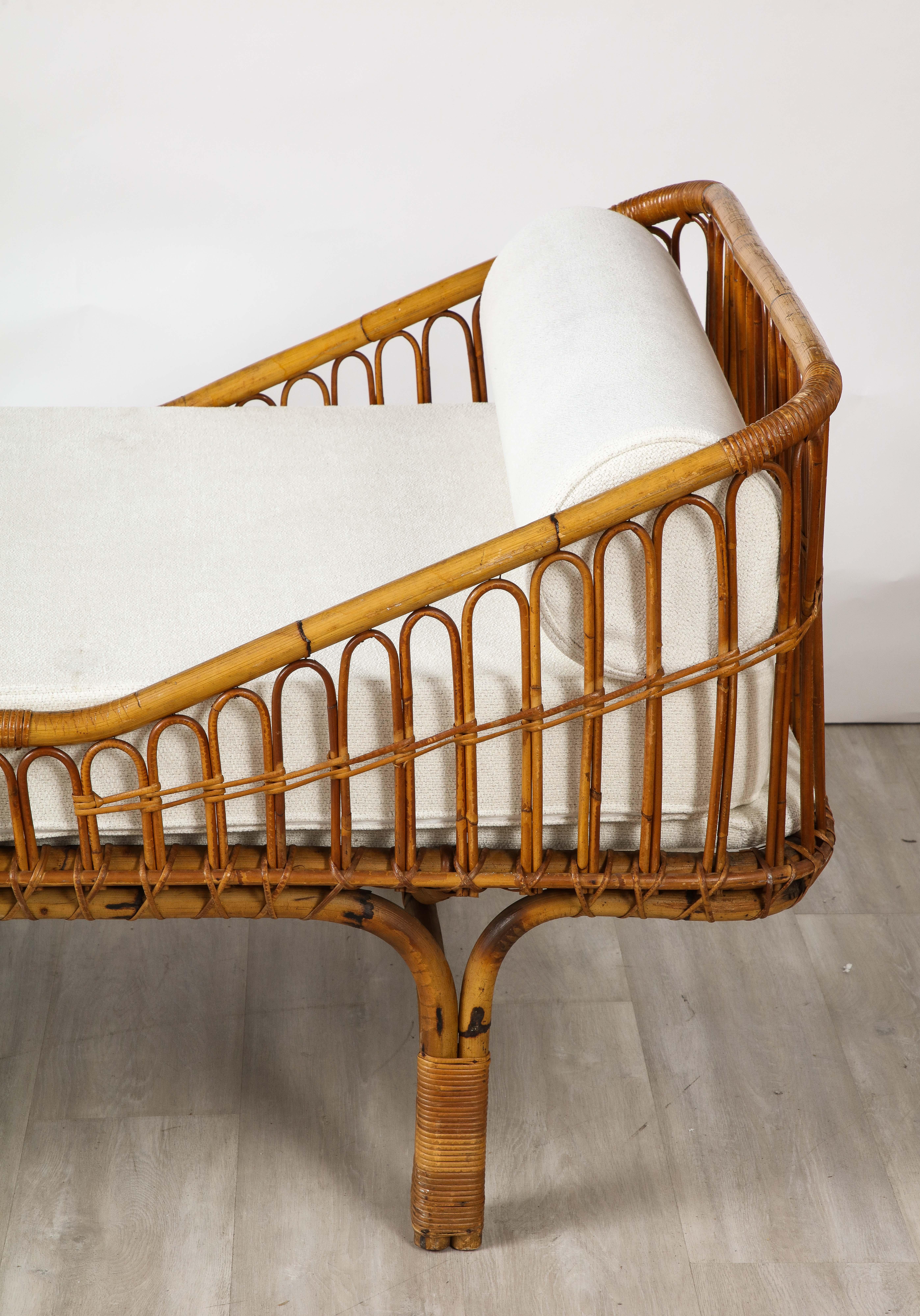 Letto da giorno in bambù, Italia, circa 1960 in vendita 3
