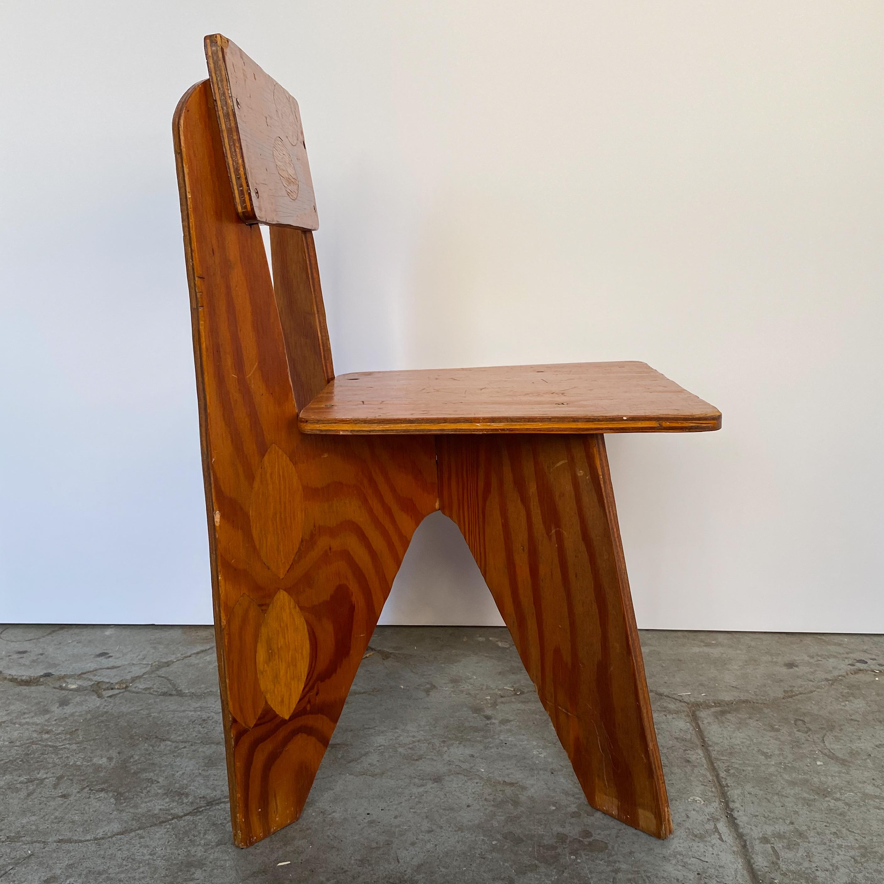 Mid-Century Modern Mario Dal Fabbro Child's Chair in Plywood For Sale