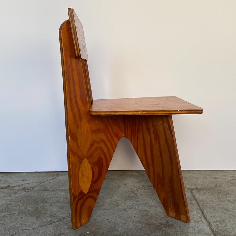 Mario Dal Fabbro Child's Chair in Plywood For Sale 1