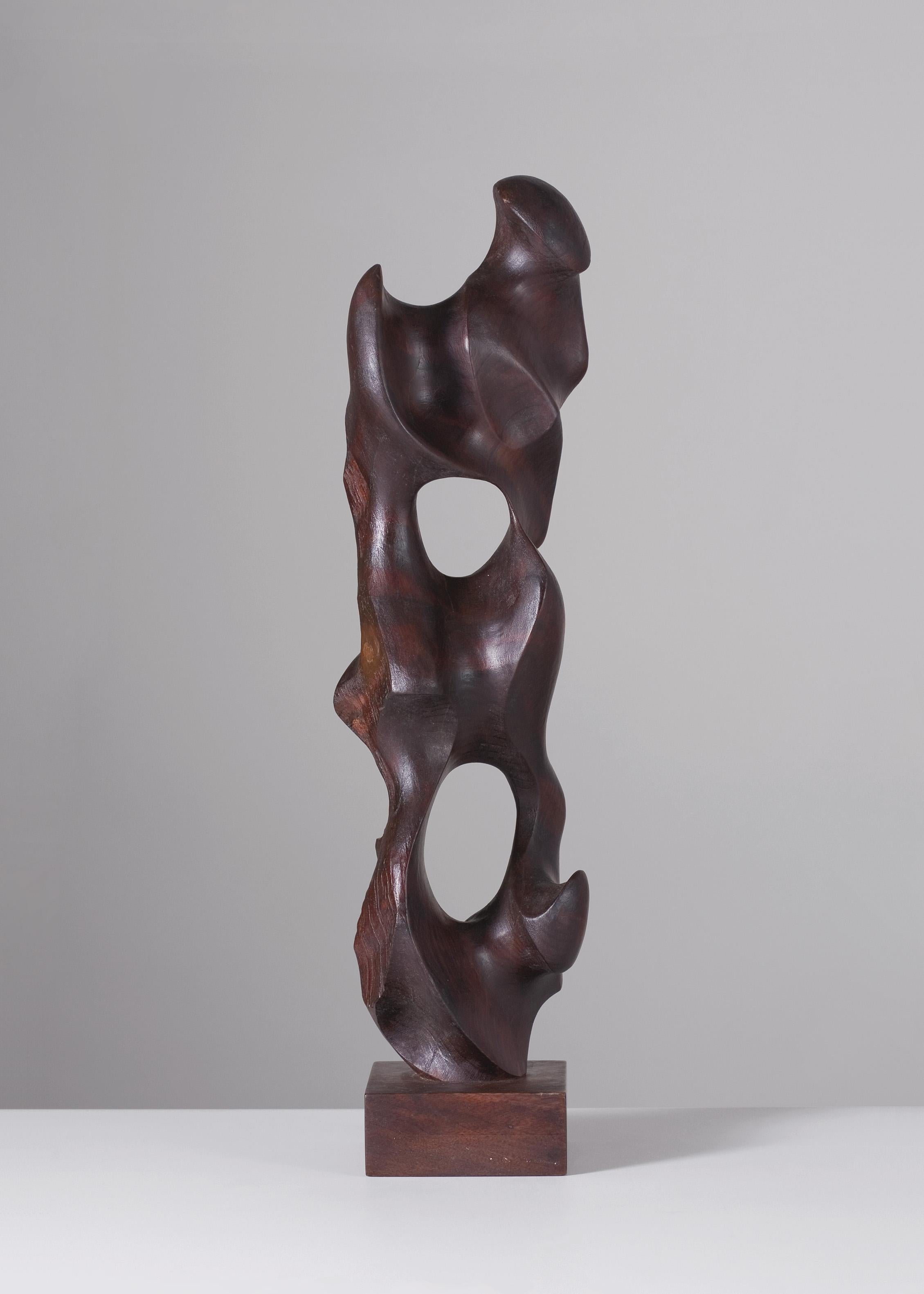 American Mario Dal Fabbro, Wood Sculpture, United States, 1983 For Sale