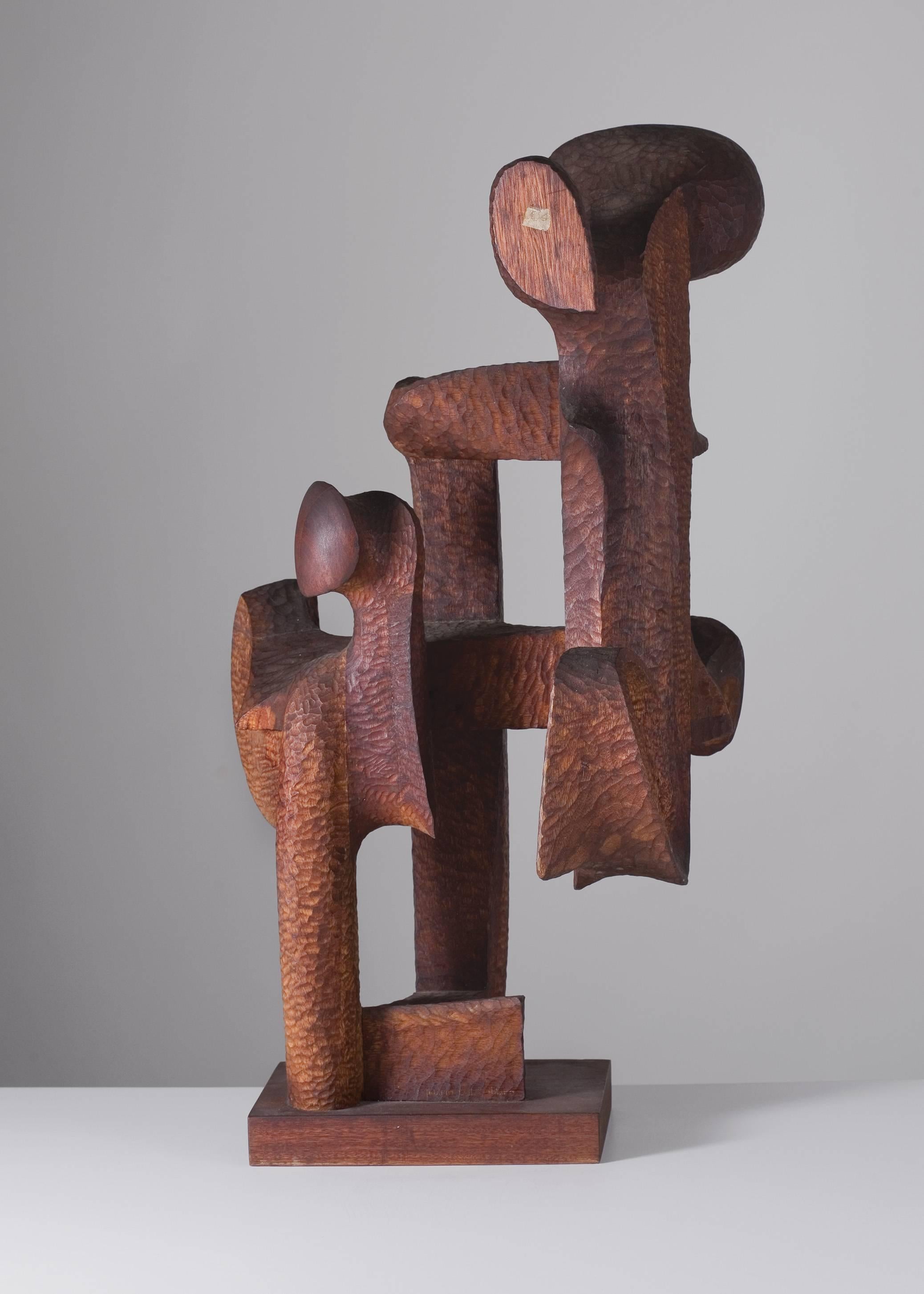 Abstract sculpture by Italian artist Mario Dal Fabbro.

Signed, dated, and inscribed C.4; bears an original title label.