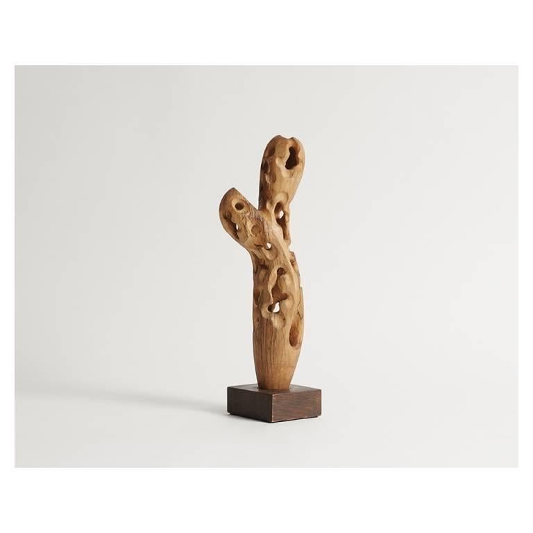 Carved Mario Dal Fabbro, Wood Sculpture, United States, 1990 For Sale