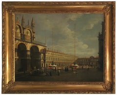 VENICE - In the Manner of Canaletto -Italian Landscape Oil on Canvas Painting