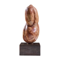 Mario DeNoto Mid Century Red Marble Figurine Sculpture