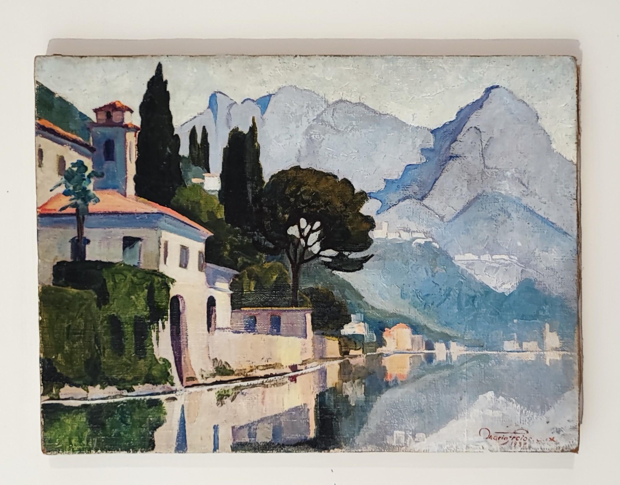 Am Ende des Sees – Painting von Mario Froidevaux