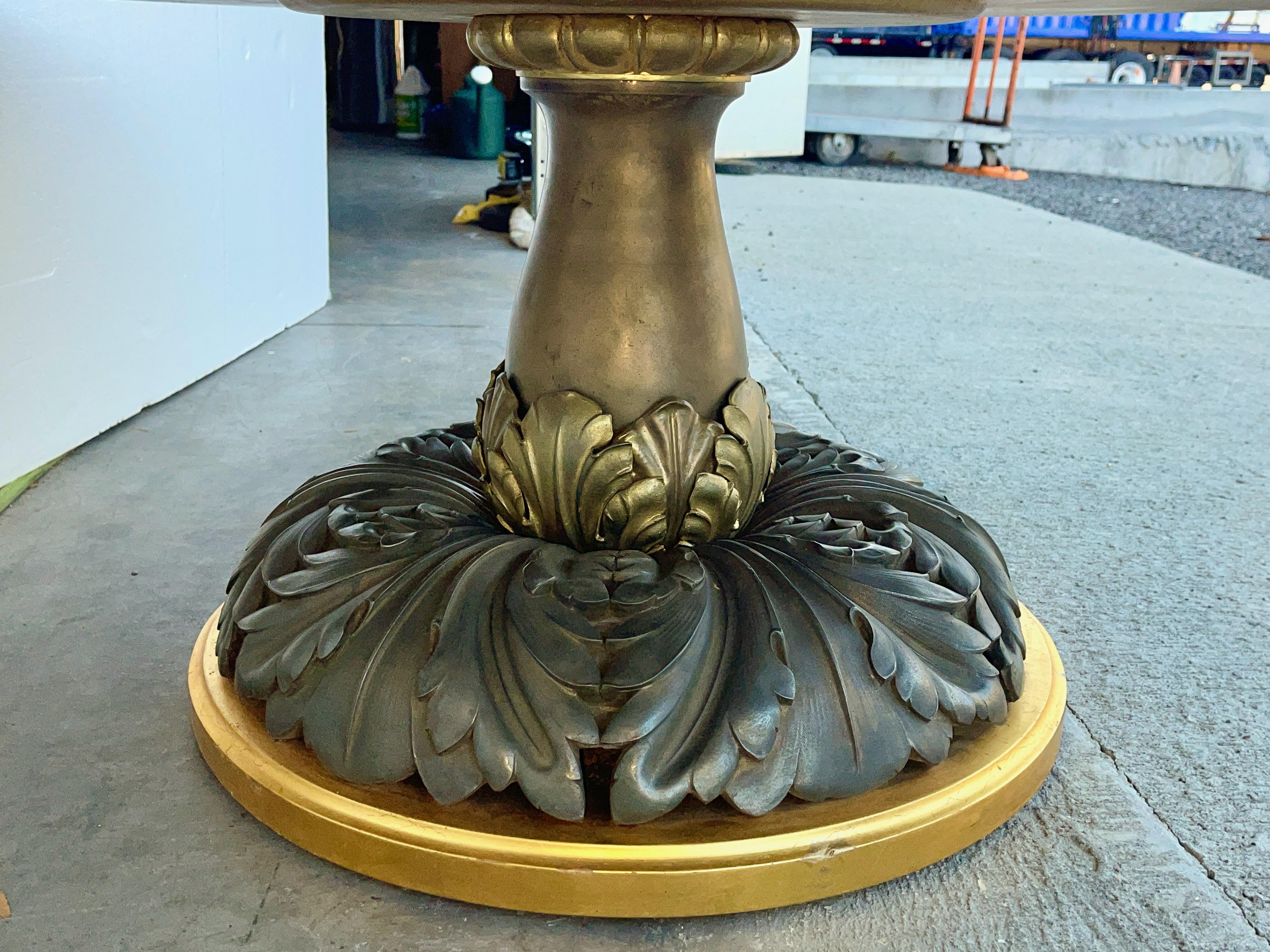 Mario Genovese Table Cocktail Onyx & Bronze doré en vente 4