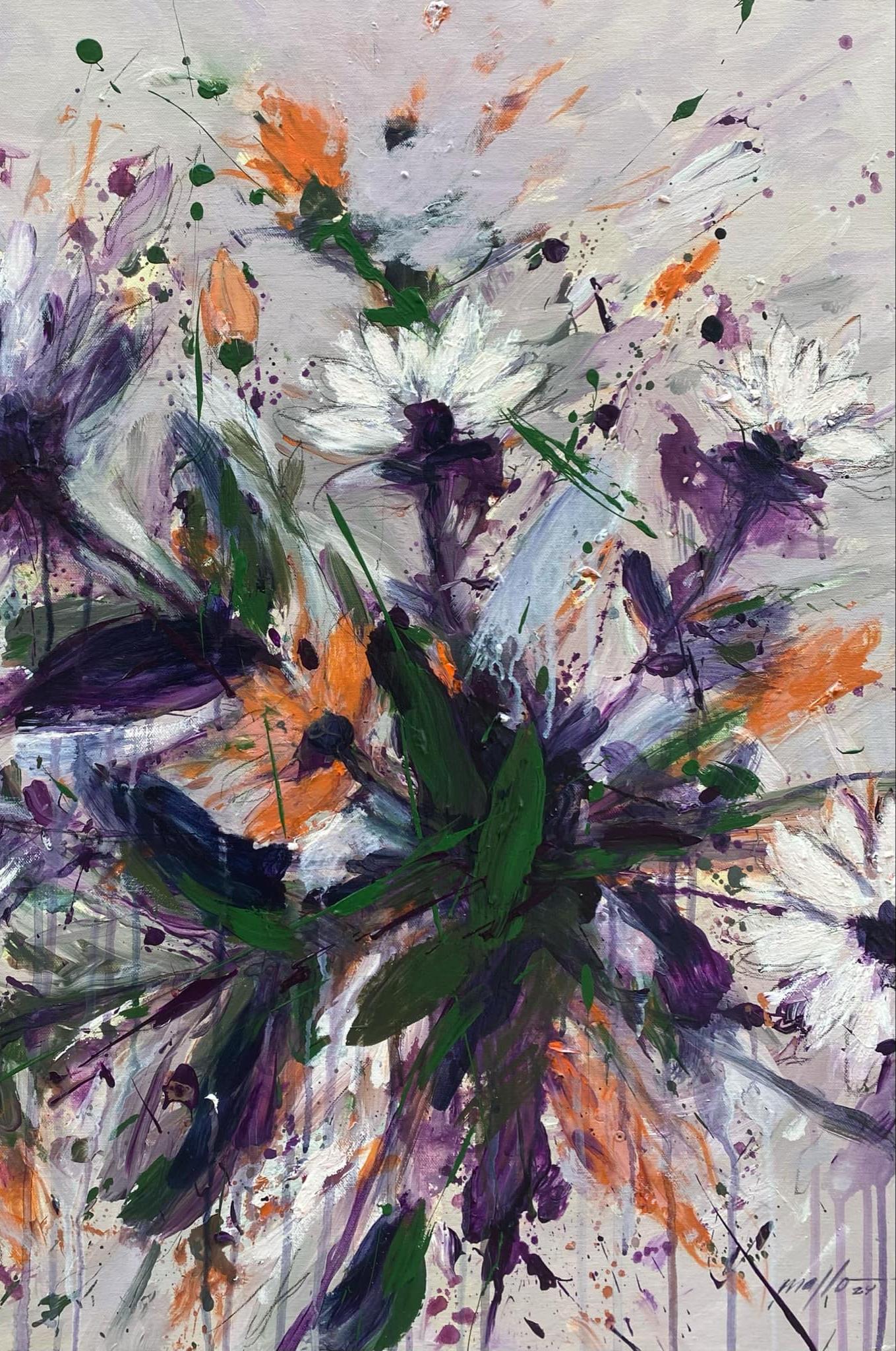 Mario González MALLO)
Jardín de primavera Serie 3 Óleo sobre lienzo 26
